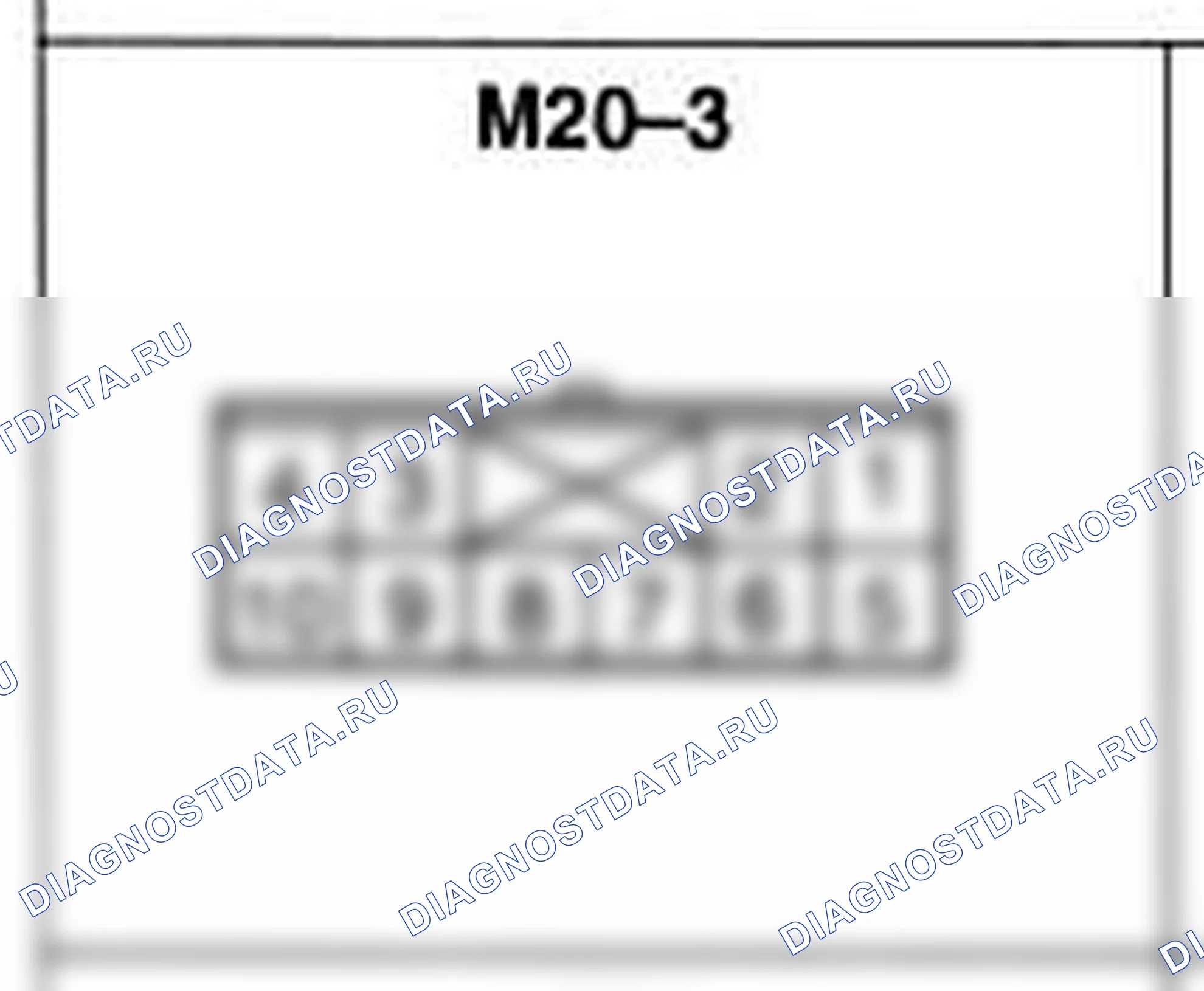 Распиновка разъёма M20-3 — основного жгута. Hyundai Accent LC