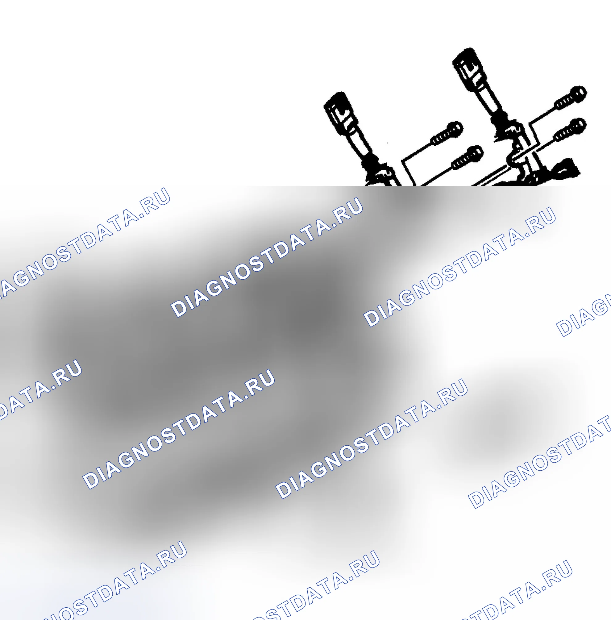 Рис. 944: Снятие крышки коромысла клапана - внизу слева. Chevrolet Silverado 2500 