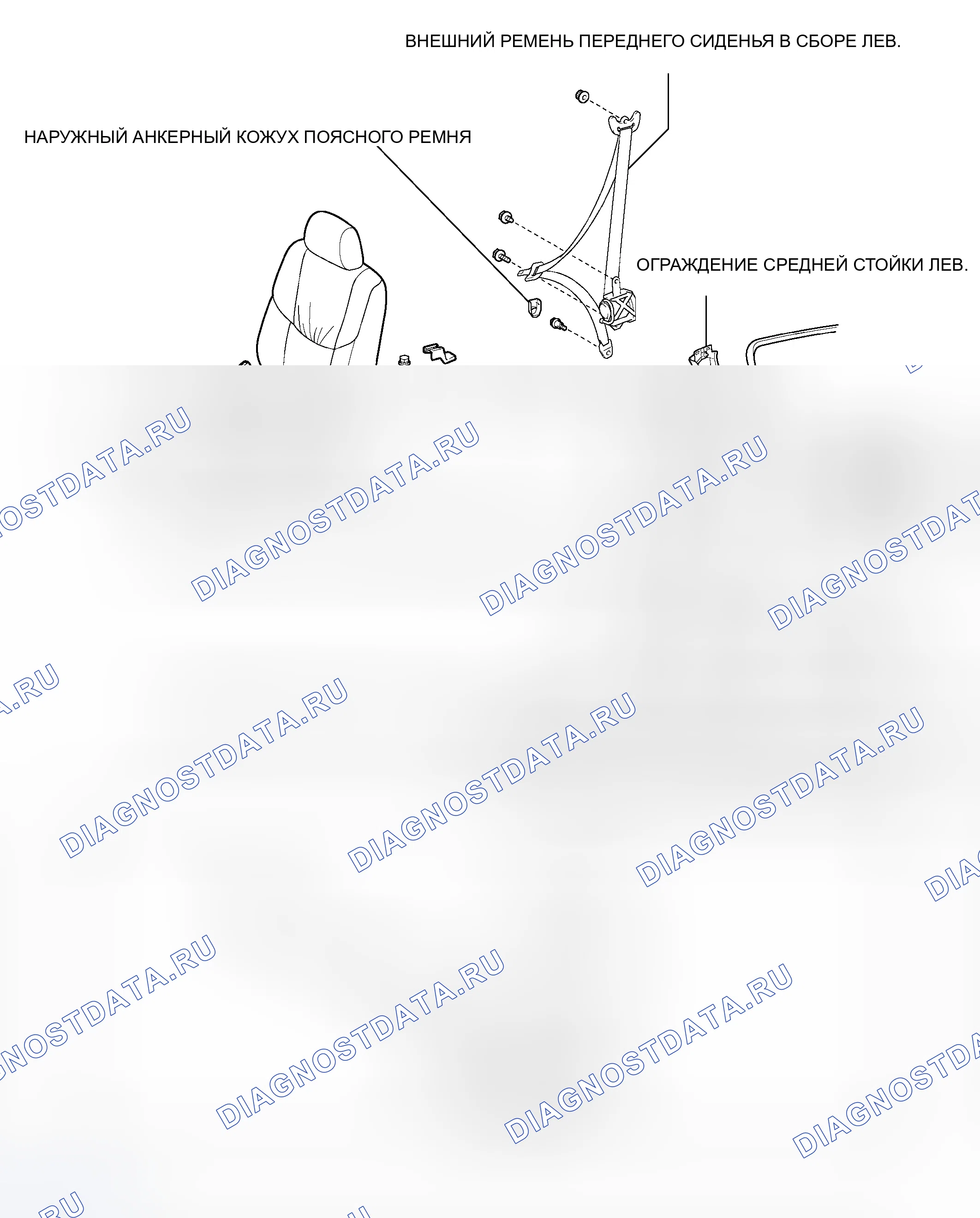 Рис. 9: КОМПОНЕНТЫ. Toyota Avalon XX30