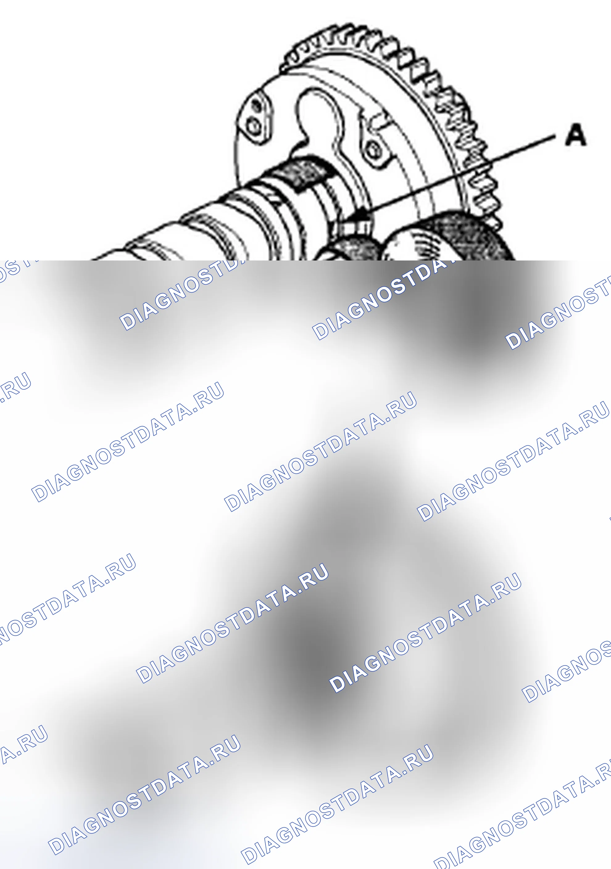 Рис. 16: Проверка привода VTC. Honda CR-V III