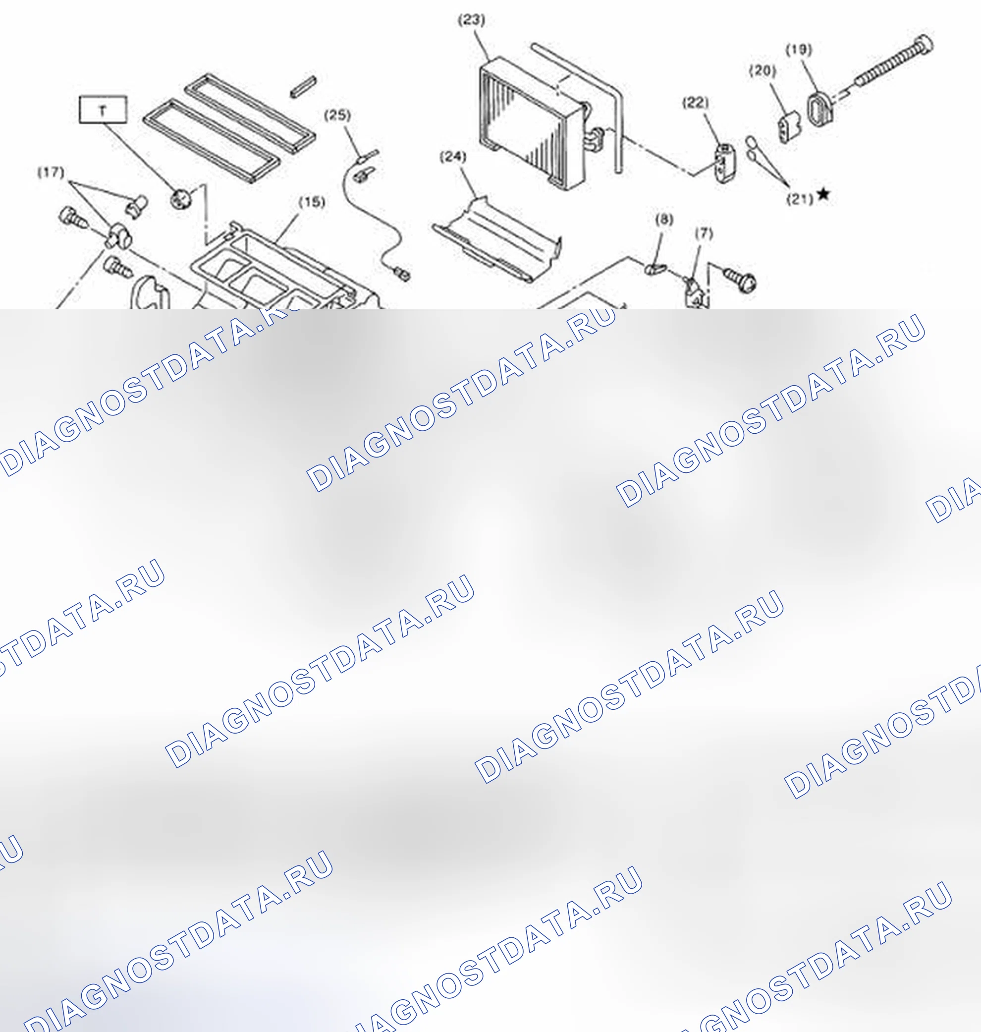 Рис. 34: БЛОК ОХЛАЖДЕНИЯ НАГРЕВАТЕЛЯ. Subaru Impreza GD/GC/GG рестайлинг 2