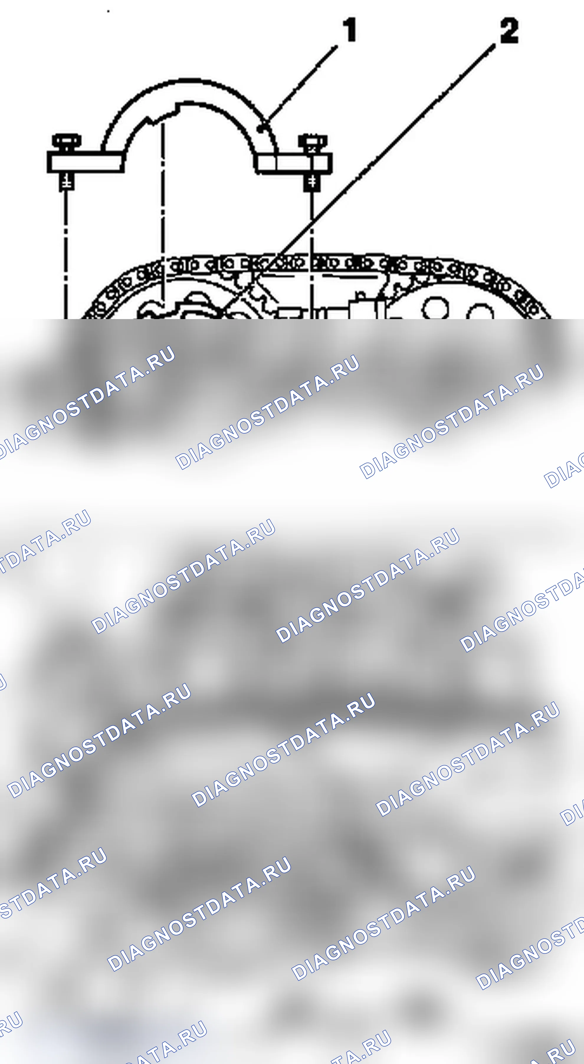 Демонтаж и установка коленчатого вала (Z 12 XE, Z 12 XEP, Z 14 XEP, без кондиционера). Opel Tigra B рестайлинг