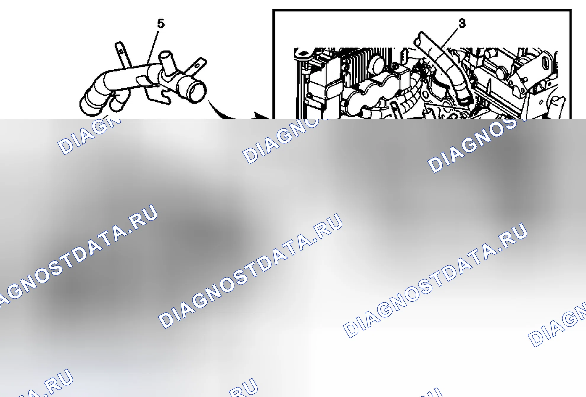 Рис. 2: Замена выпускной трубы радиатора. Chevrolet Malibu VIII