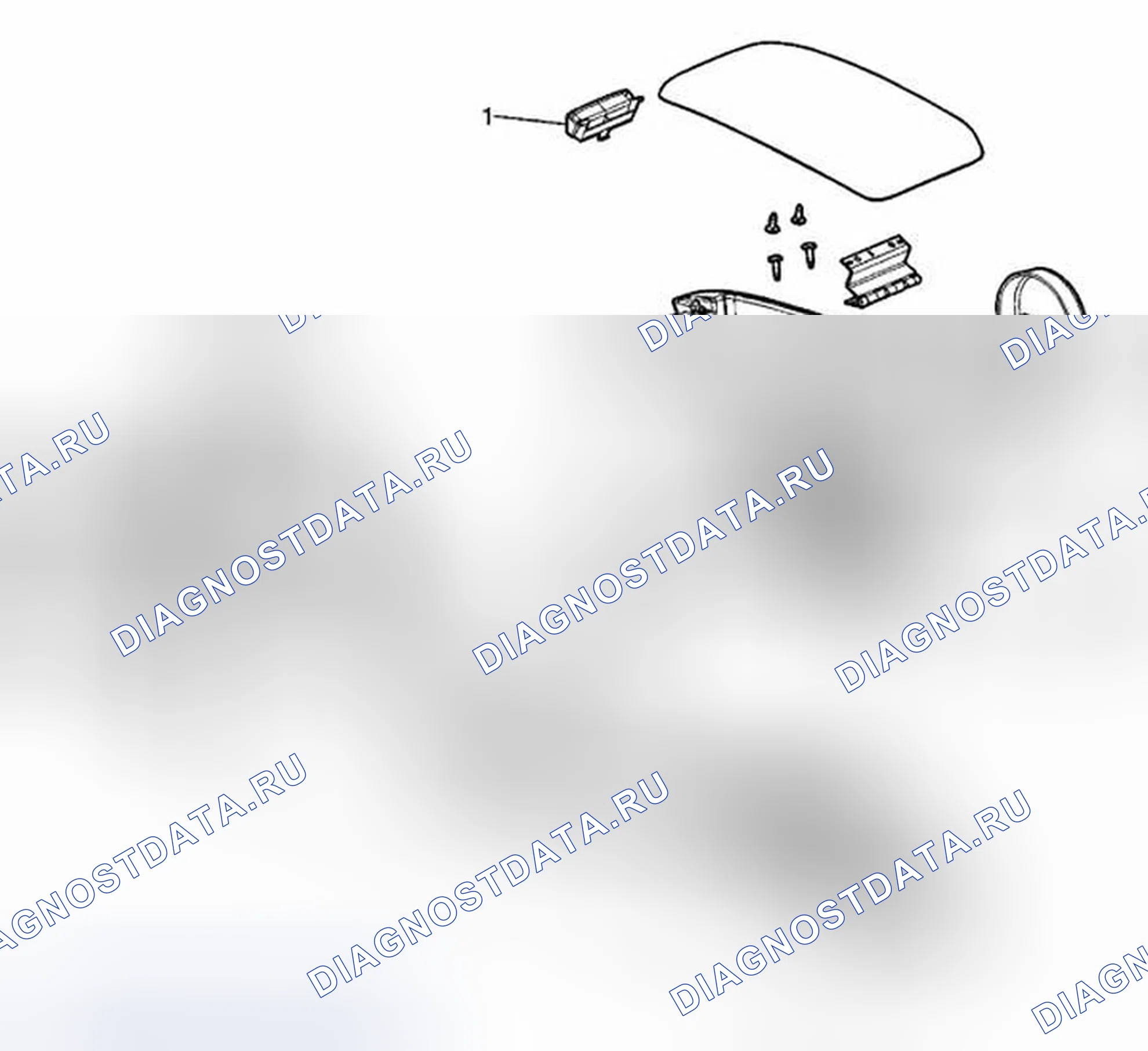 Рис. 30: Замена защелки - дверь консольного отсека. Chevrolet Cobalt I