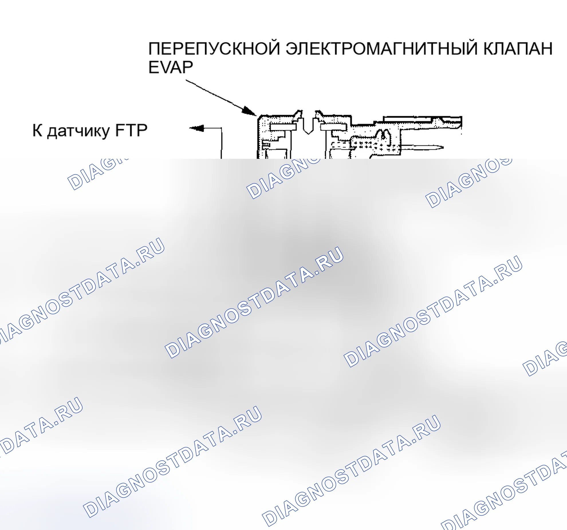 Рис. 60: Двухходовой клапан EVAP и перепускной электромагнитный клапан EVAP. Honda CR-V II