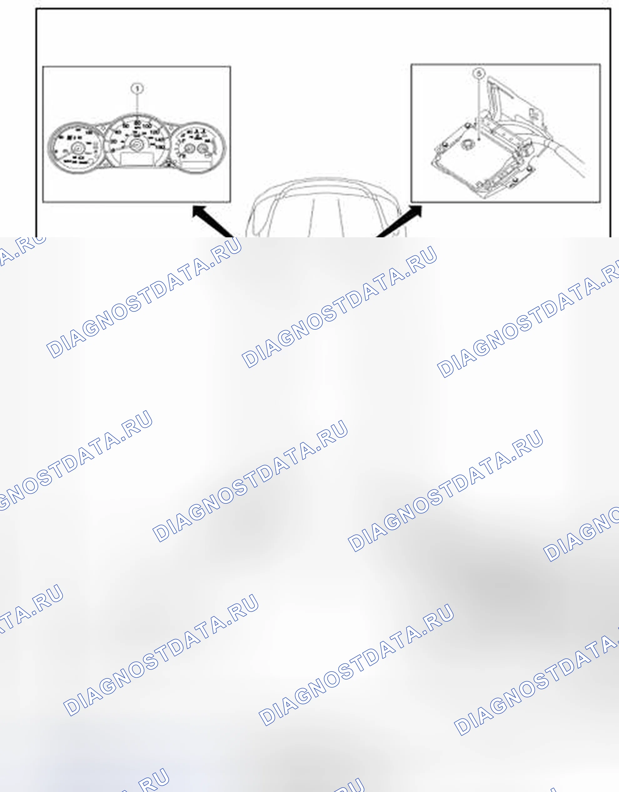 Рис. 481: Расположение компонентов. Nissan Altima L32 рестайлинг