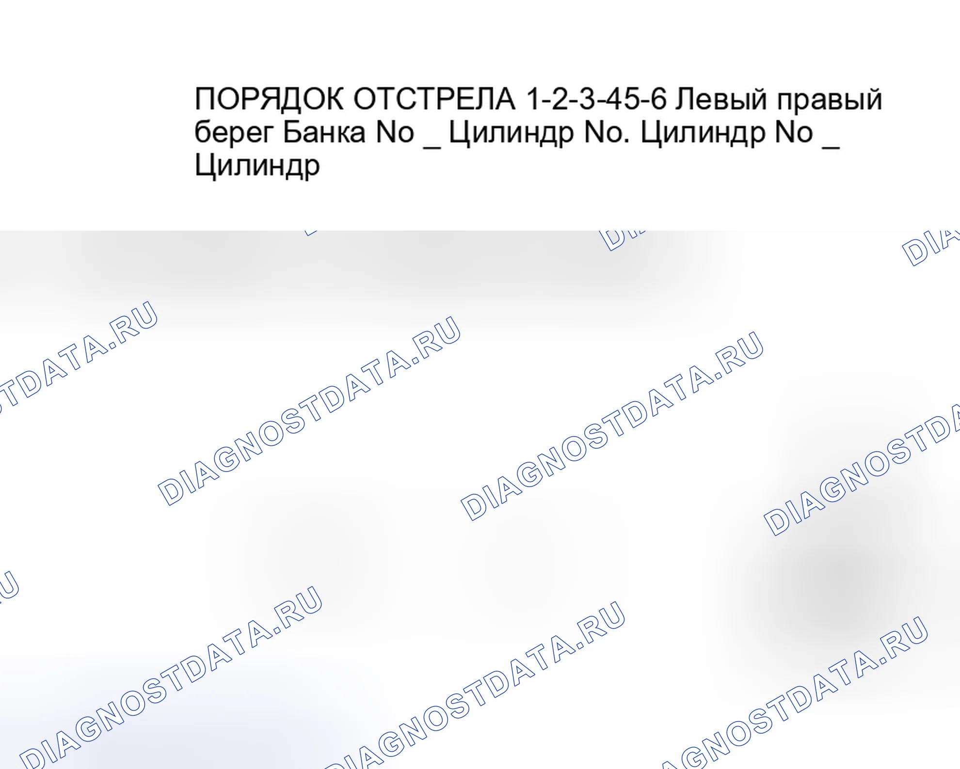 Рис. 4: Нумерация цилиндров и порядок работы цилиндров (Avalon 3.0L). Toyota Avalon XX20