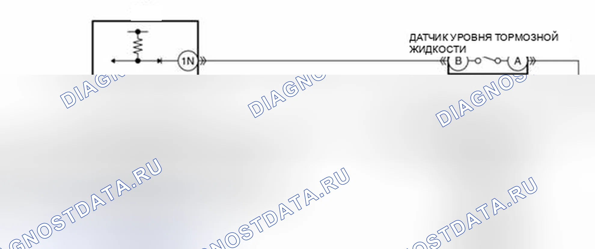 Рис. 67: расшифровка кода ошибки B1048:13 [Неисправность цепи датчика уровня тормозной жидкости]. Mazda 3 BL рестайлинг