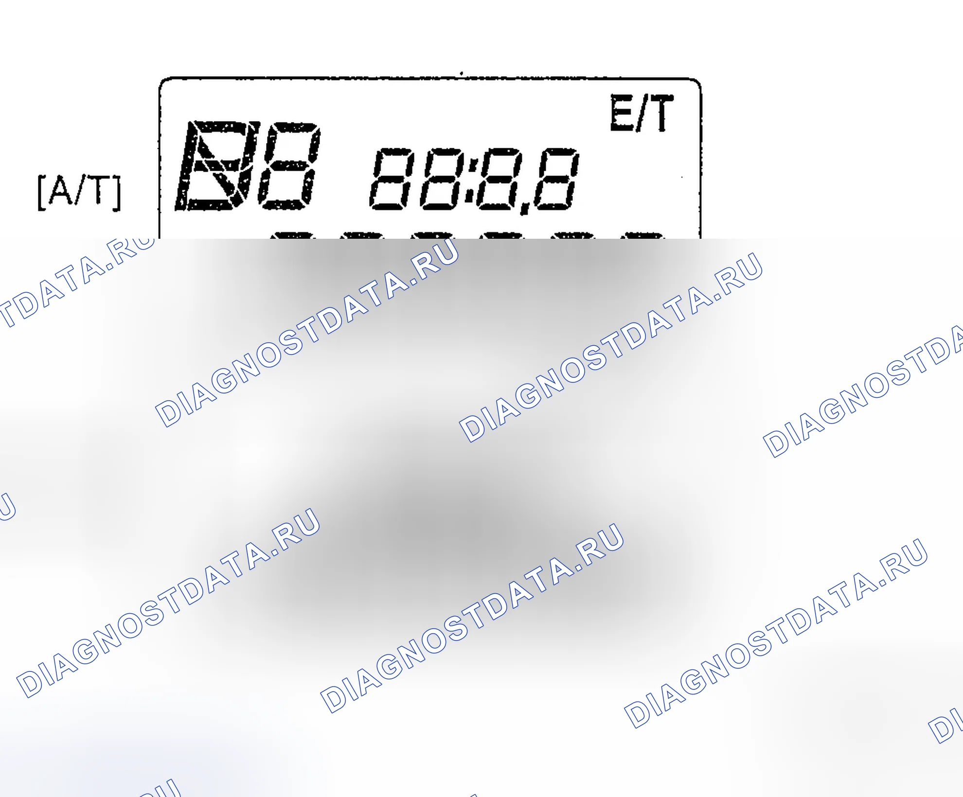 Рис. 8: Дисплей компьютера отключения - Время управления [A / T и M / T]. Hyundai Tucson I