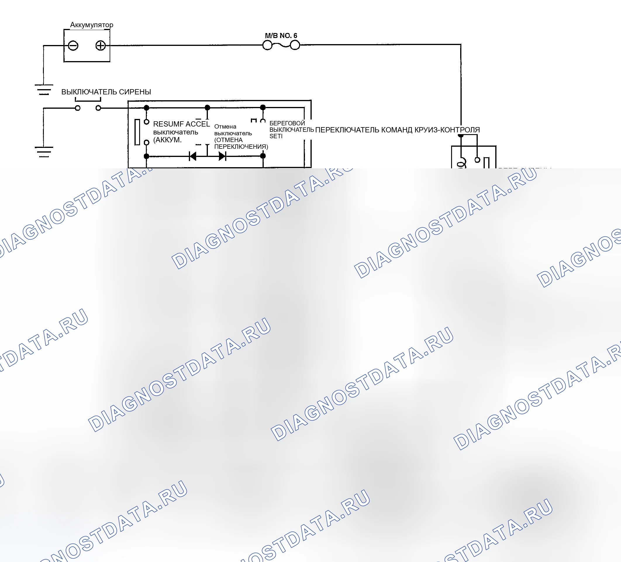 Рис. 49: электросхема (ПЕРЕКЛЮЧАТЕЛЬ КОМАНД). Subaru Outback BP