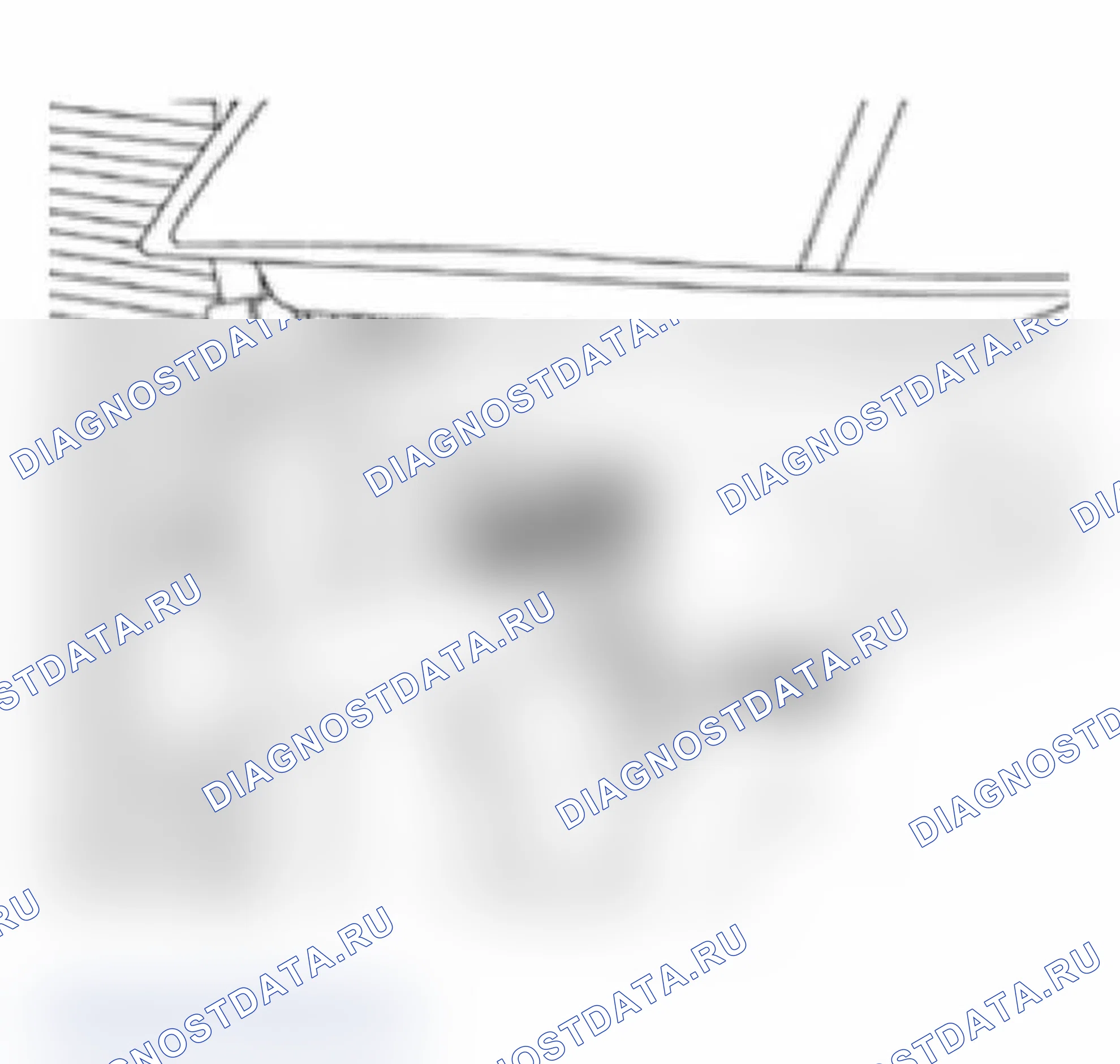 Рис. 6: Вставка опорного инструмента 3369. Audi A6 C5 рестайлинг