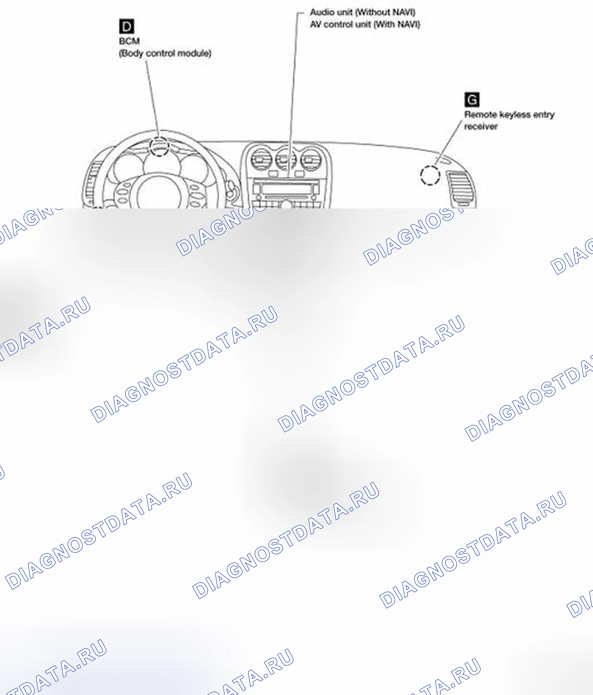Рис. 291: ПАССАЖИРСКИЙ САЛОН. Nissan Altima L32 рестайлинг
