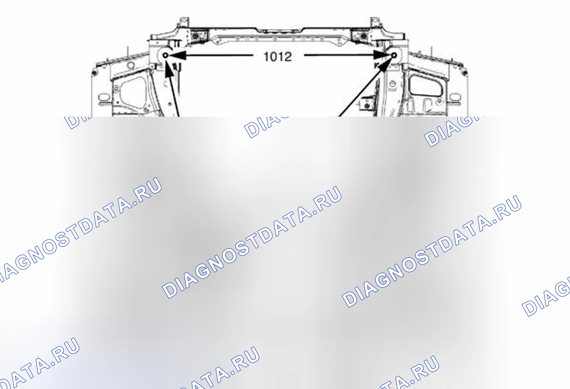 Рис. 28: Передний конец Нижний. Chevrolet Orlando I
