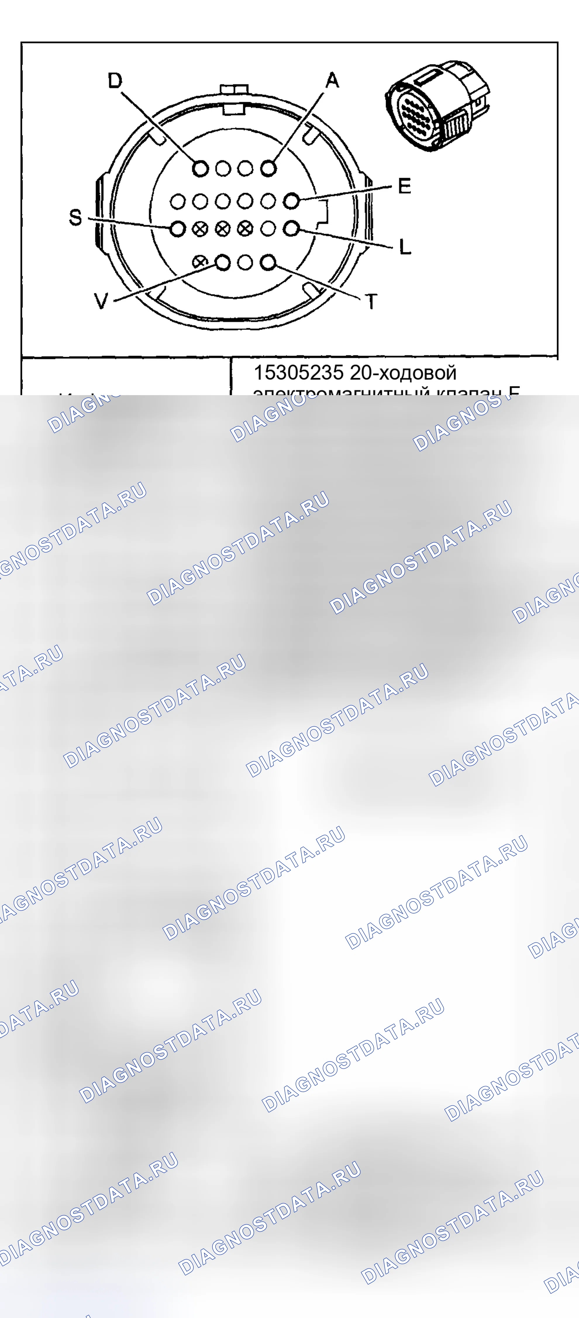 Рис. 326: Вид с торца соединителя. Hyundai Venue I