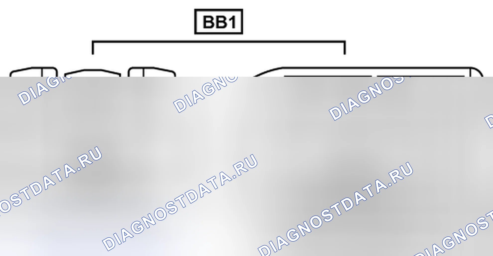Рис. 864: Вид с торца линейного соединителя (BB1). Toyota Prius II рестайлинг
