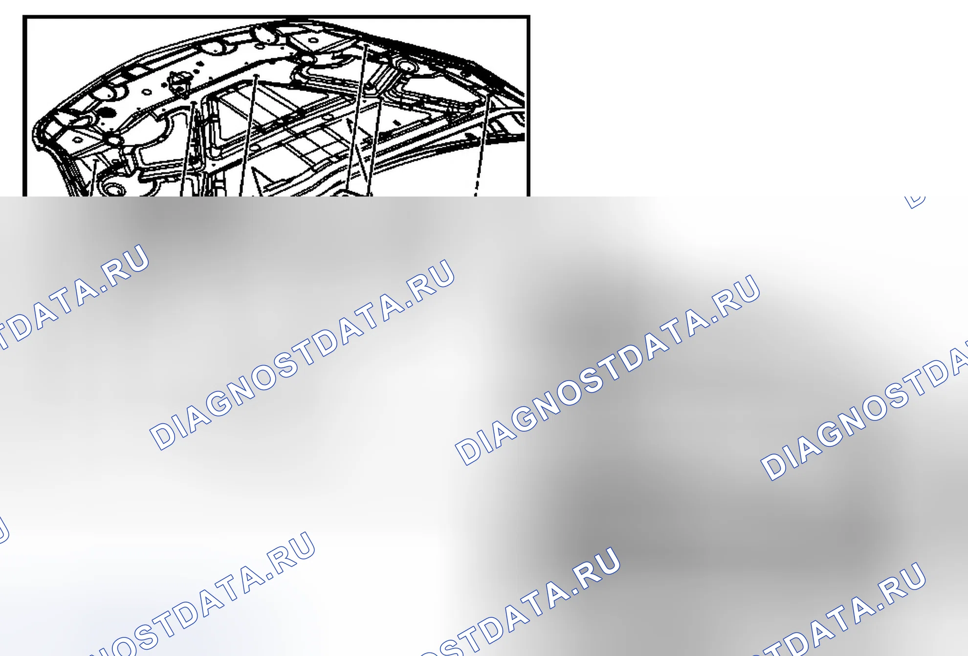 Рис. 10: Замена изолятора капота (Acadia, Enclave и OUTLOOK). Chevrolet Traverse I