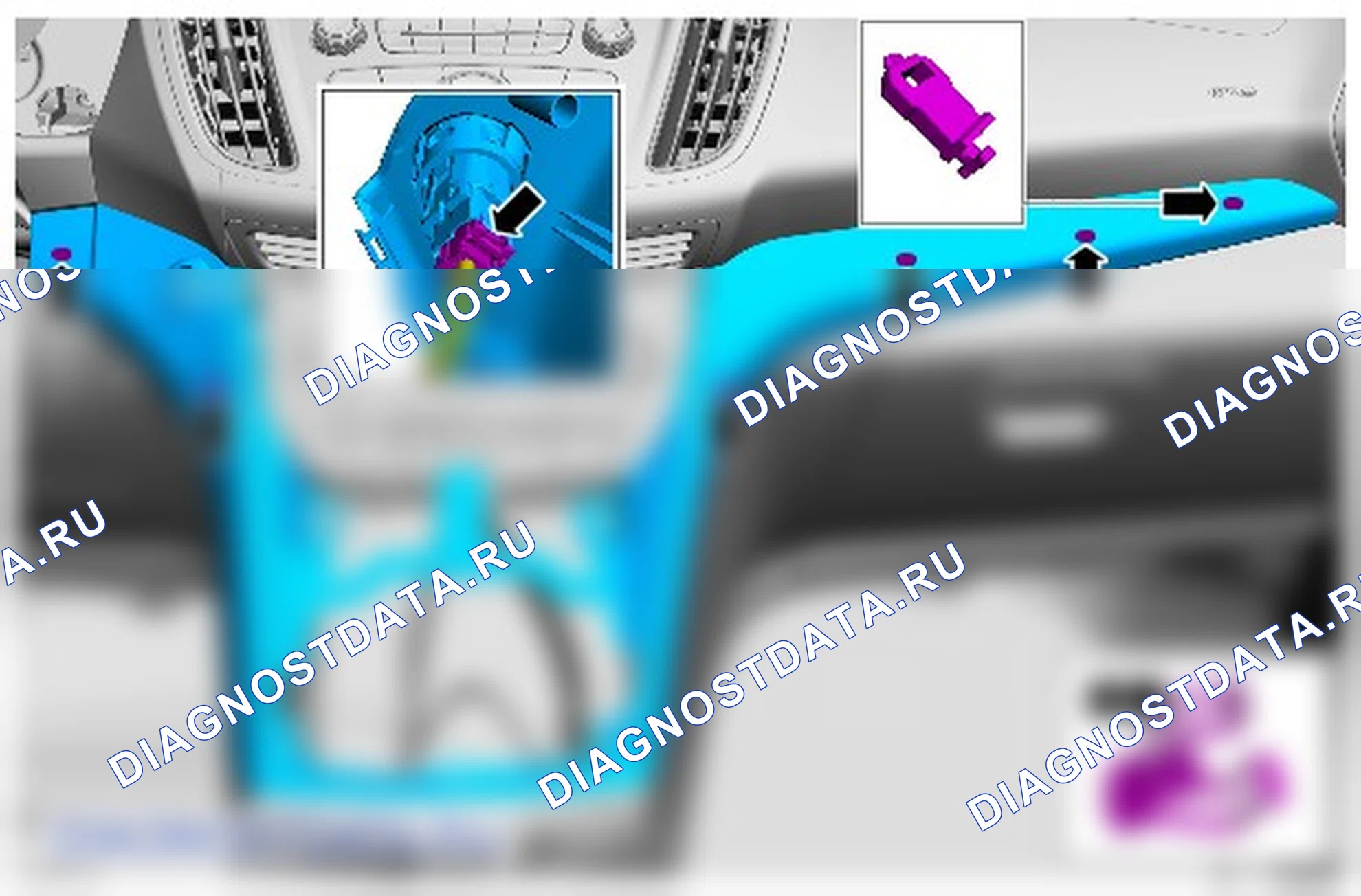 Как снять и установить органы управления микроклиматом в сборе. Ford Grand C-MAX II рестайлинг