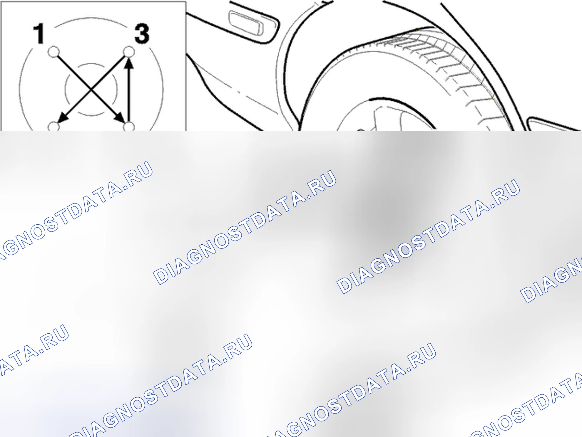 Рис. 21: Установка колеса. Volvo S40 I рестайлинг