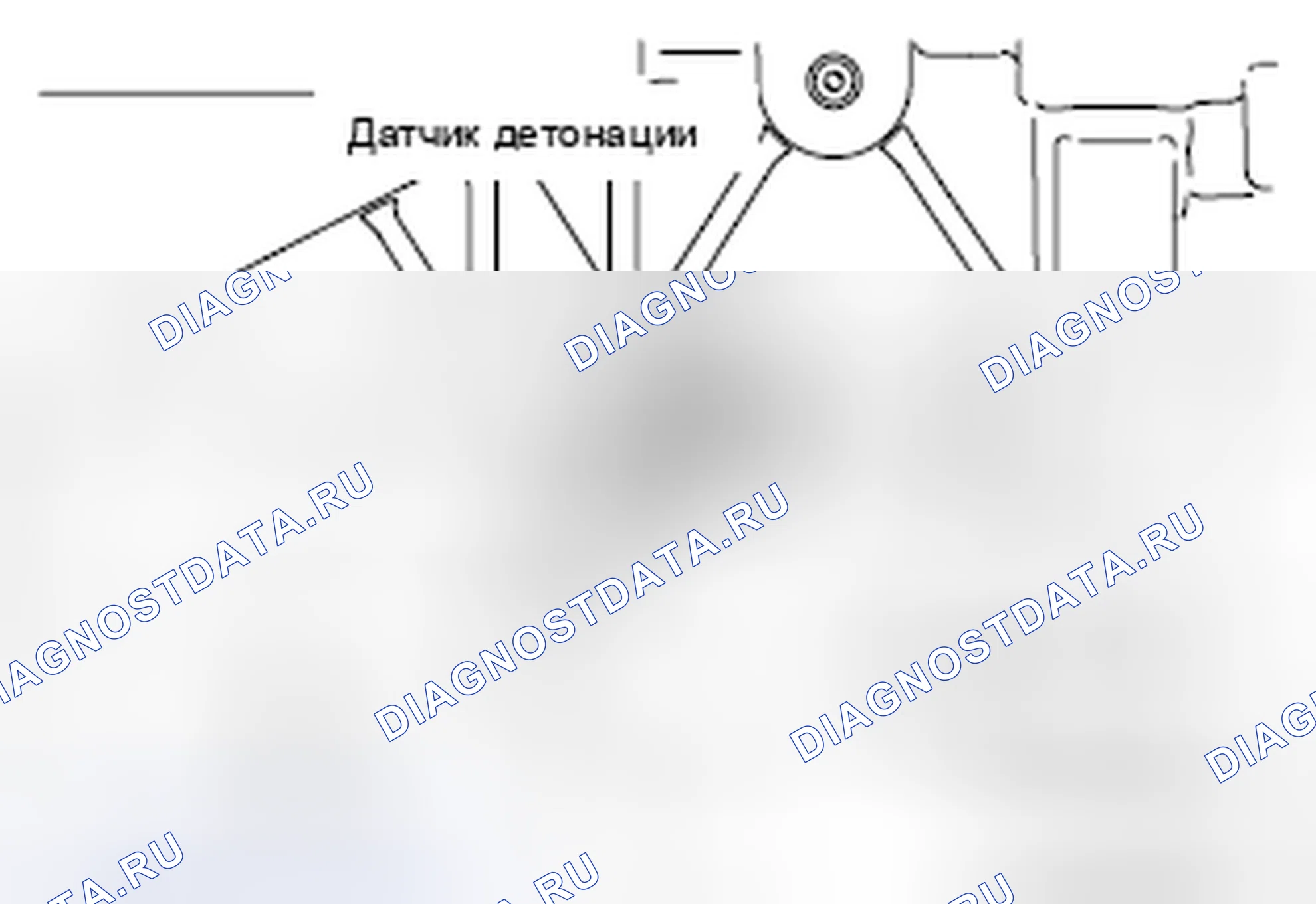 Рис. 5: >> A <<УСТАНОВКА ДАТЧИКА ДЕТОНАЦИИ. Mazda MX-5 NB