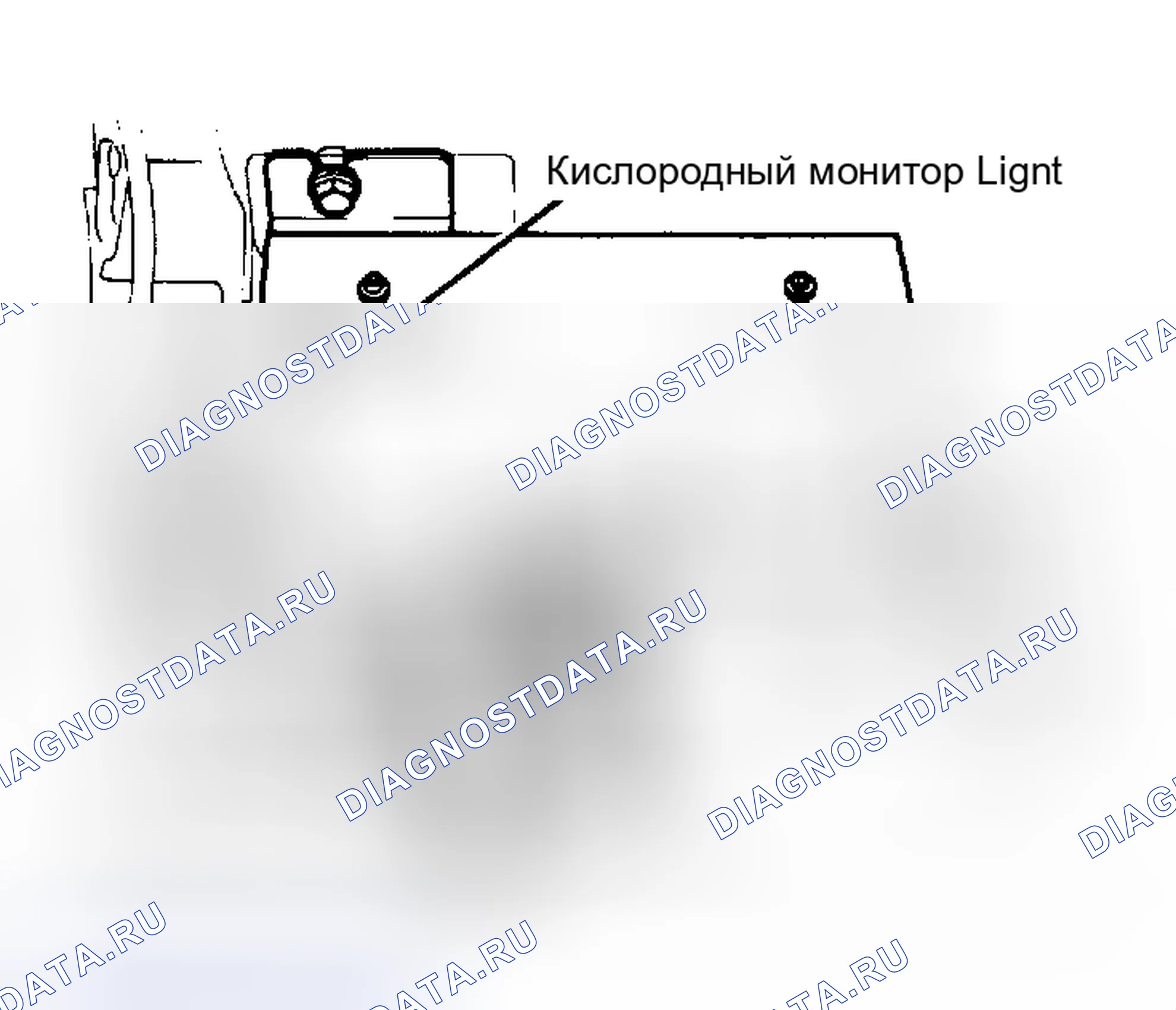 Рис. 25: Свет кислородного монитора. Subaru Justy I