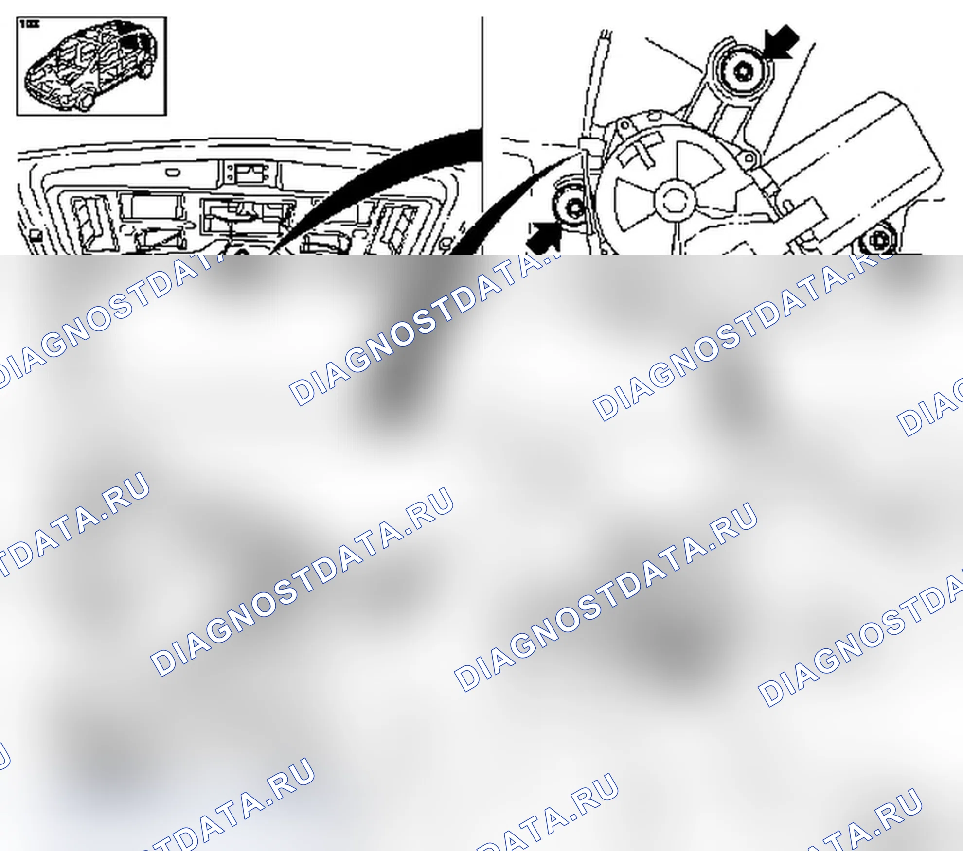 Снять и установить стекло задней откидной двери (ВО-46874). Opel Meriva A рестайлинг