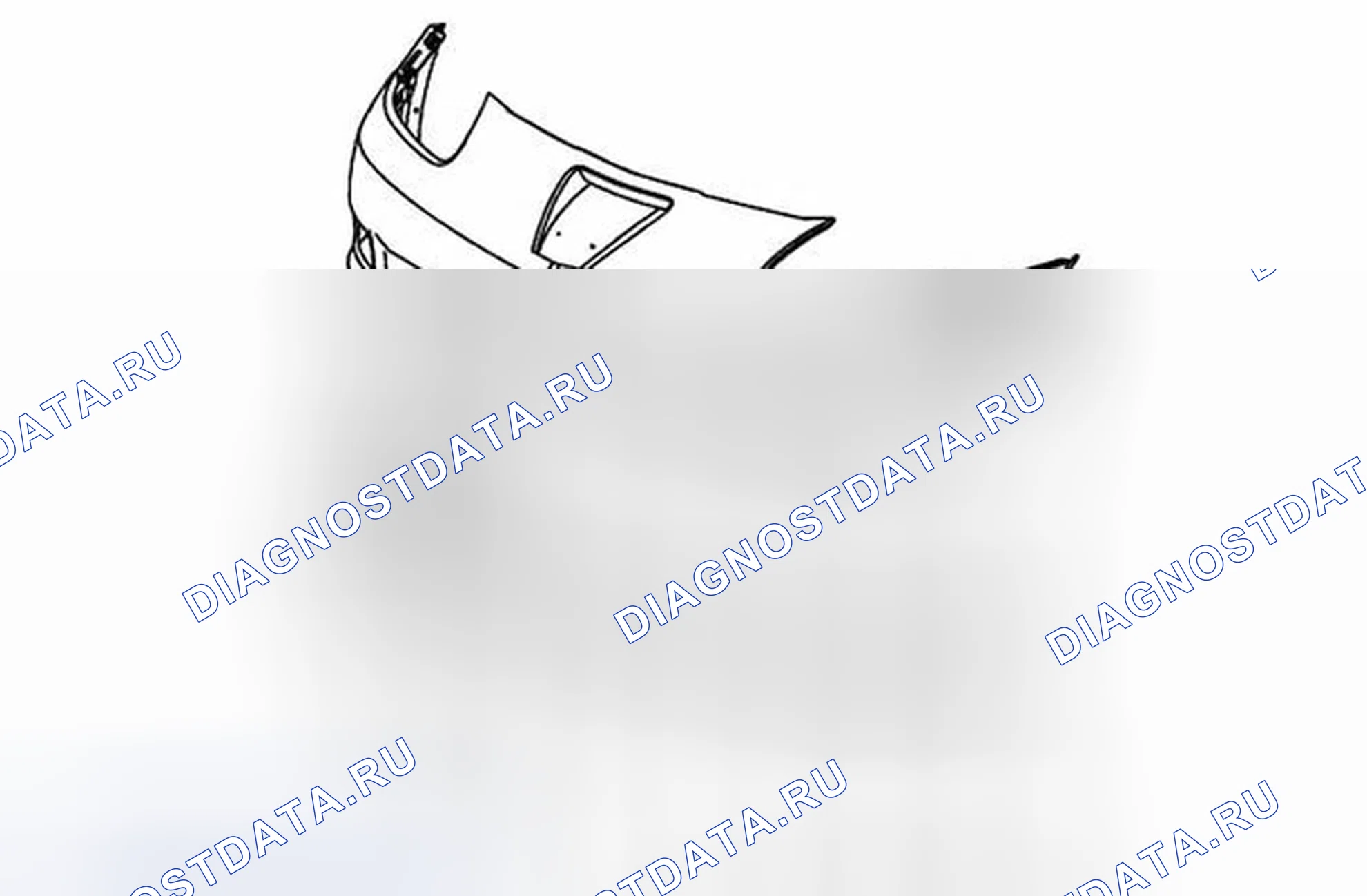 Рис. 10: Замена клапанной панели переднего бампера (Z06). Chevrolet Corvette C6