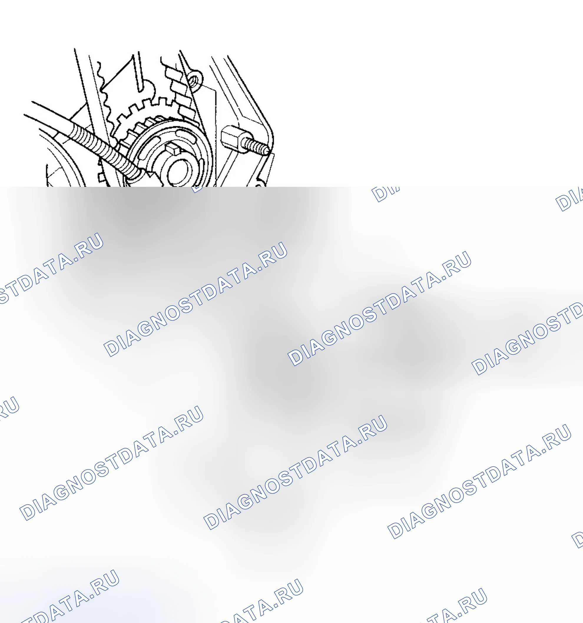 Рис. 169: Замена датчика Ckp. Honda Odyssey I