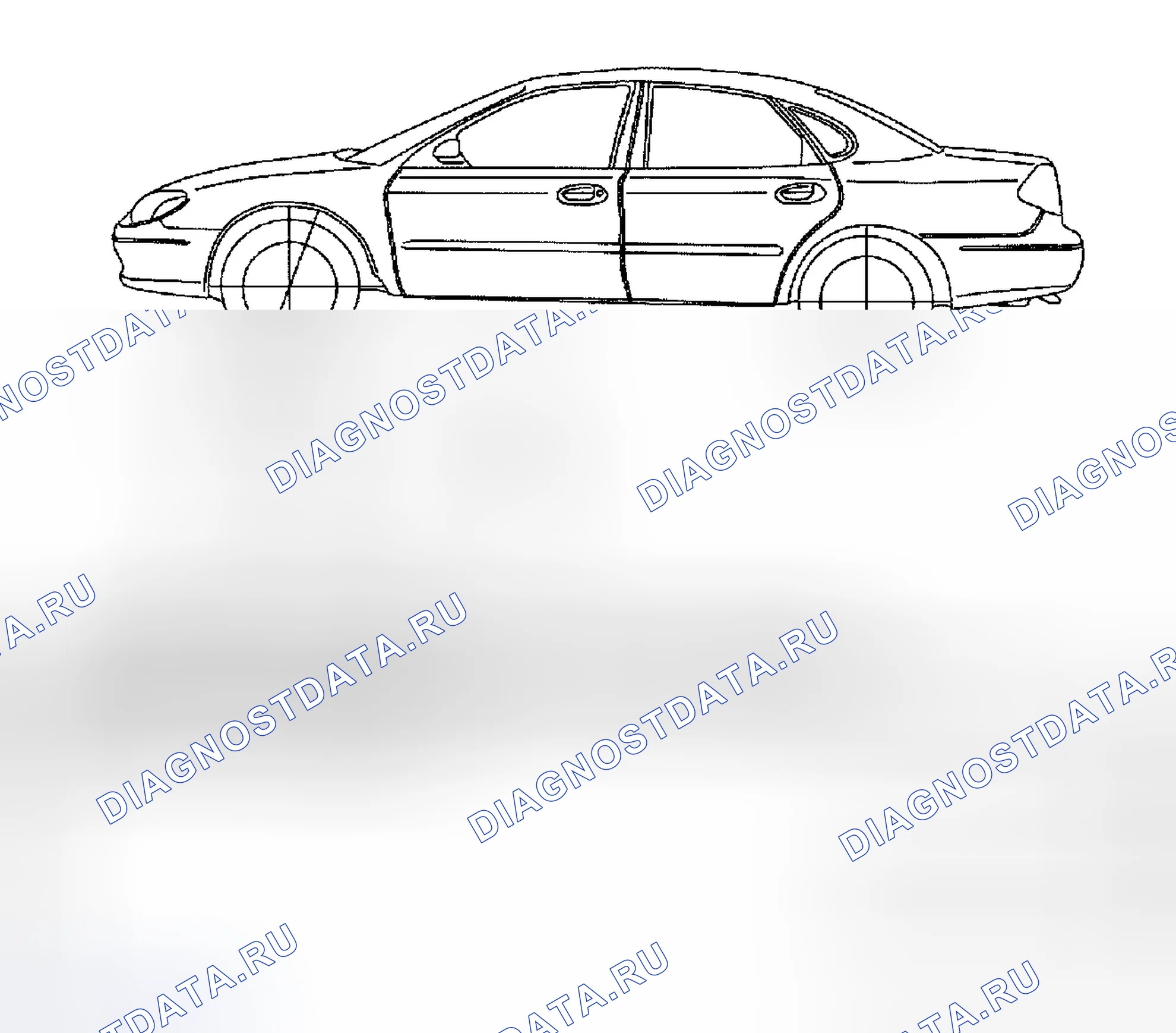 Рис. 23: Литник. Ford Taurus IV рестайлинг