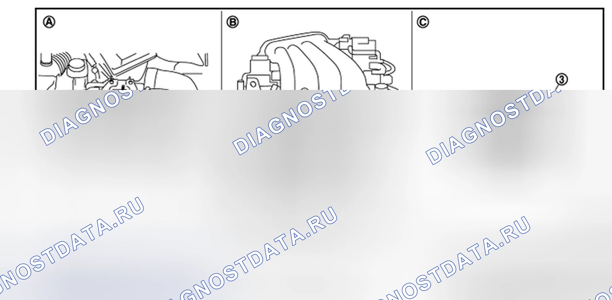 Рис. 2: Расположение компонентов. Nissan Rogue I рестайлинг