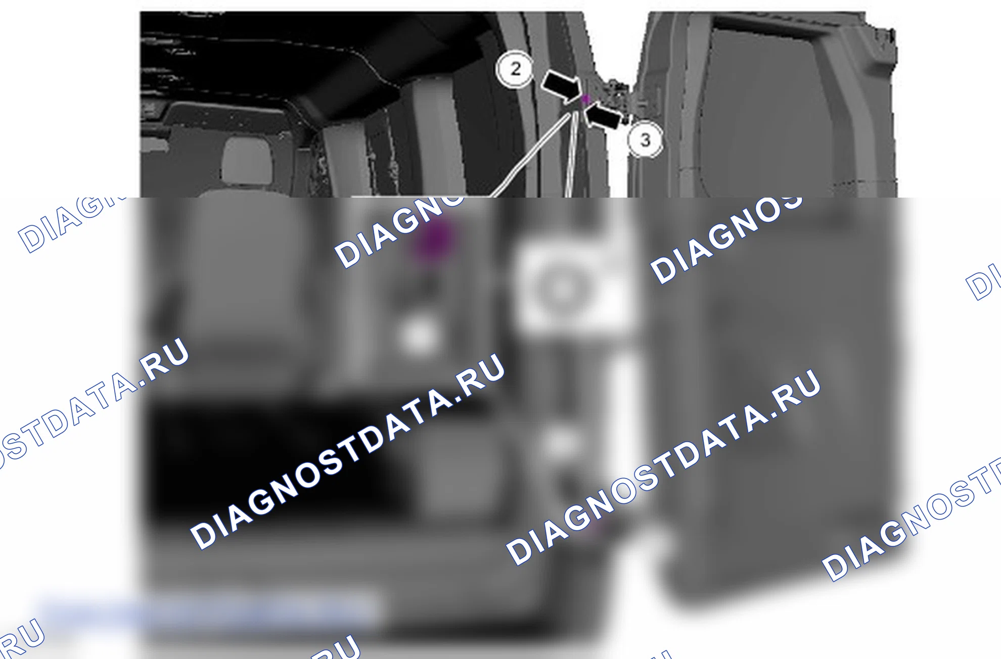 Как выверить положение задней двери. Ford Transit VIII