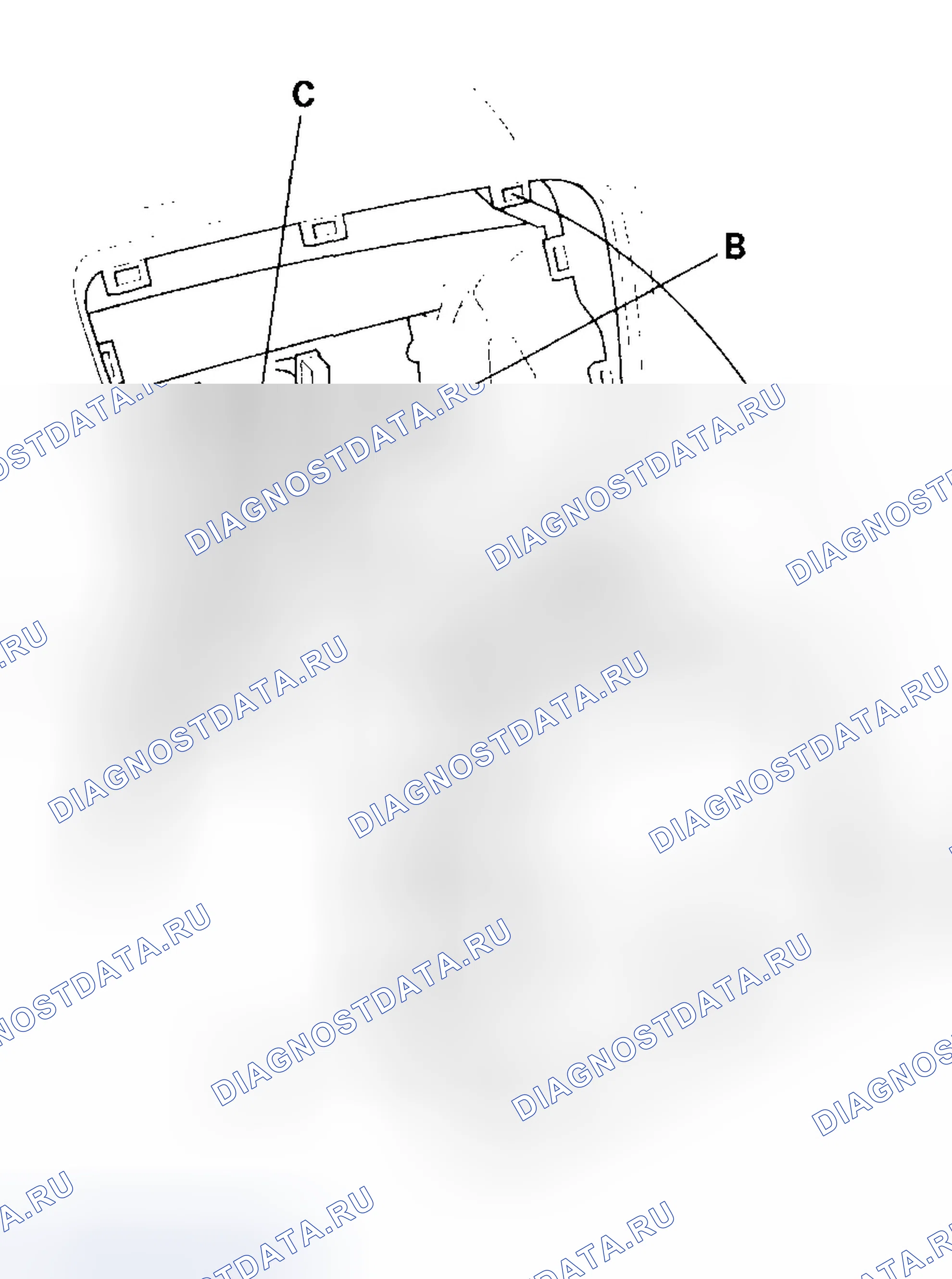 Рис. 15: Демонтаж / монтаж аудиоблока. Honda Civic VII рестайлинг