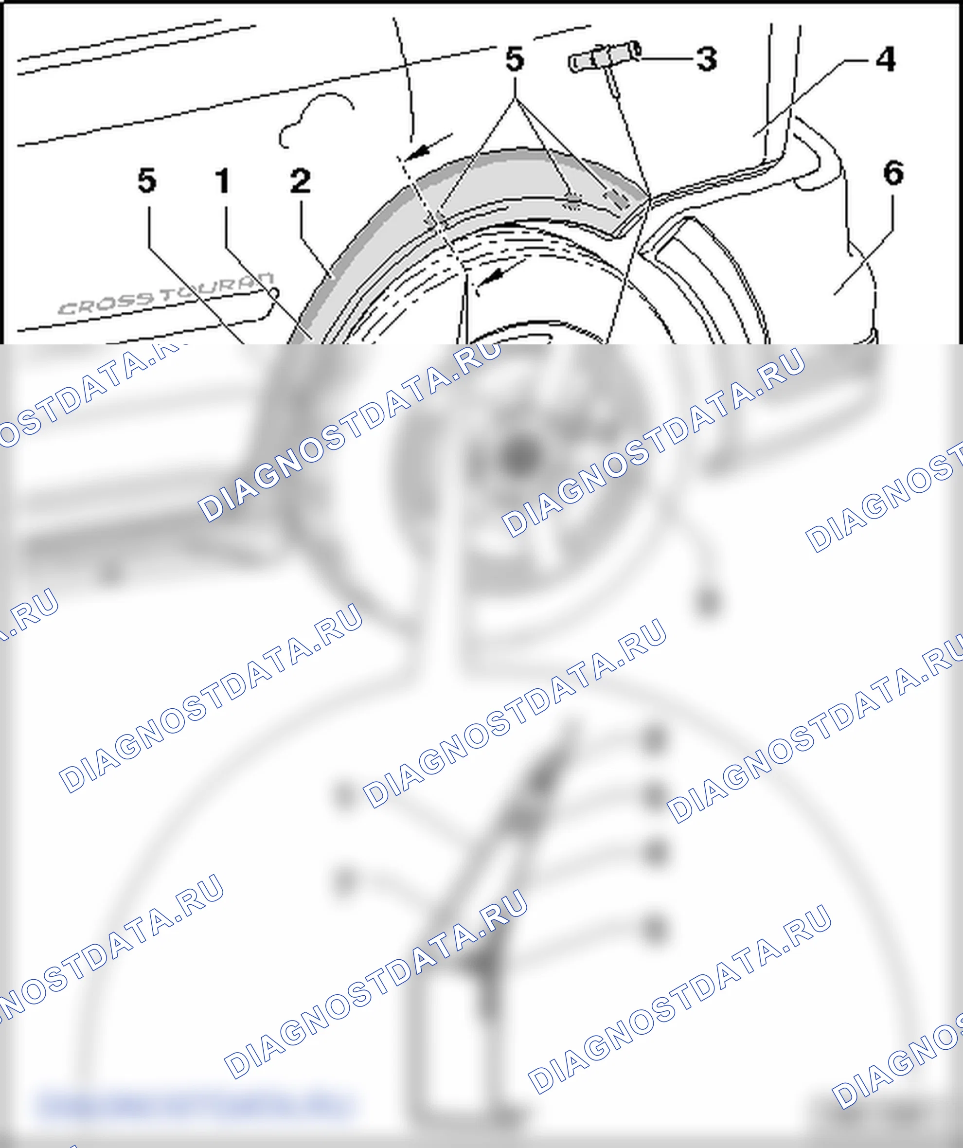 Специальные элементы Cross Touran. Volkswagen Touran I