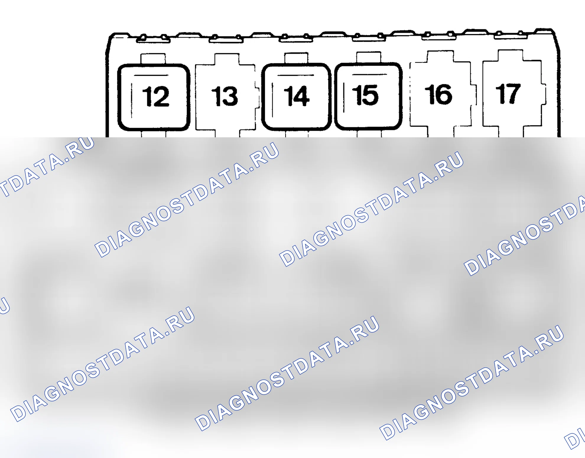 Рис. 9: ИДЕНТИФИКАЦИЯ ПАНЕЛИ ПРЕДОХРАНИТЕЛЕЙ. Volkswagen Fox G1