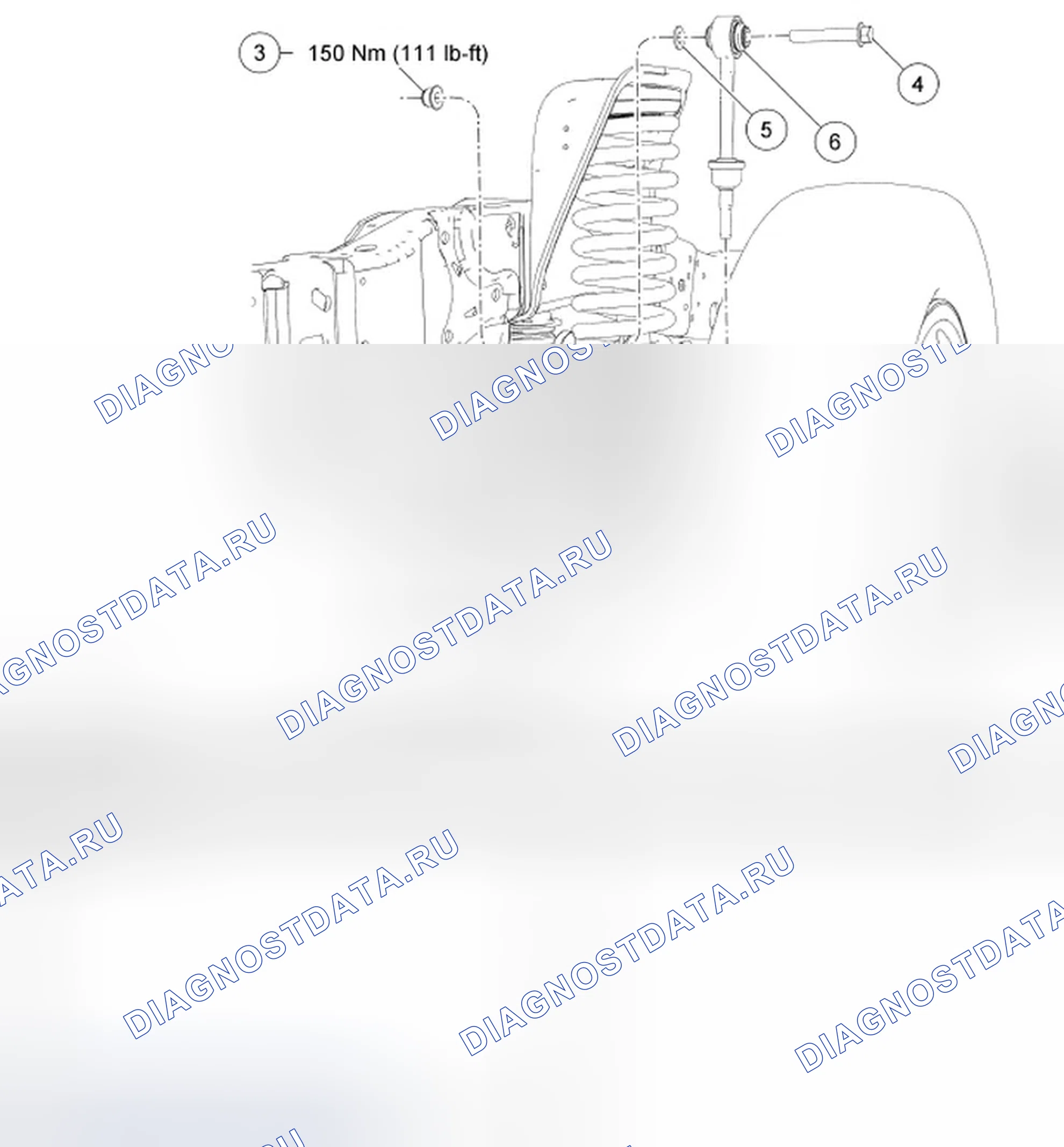 Рис. 22: Звено стабилизатора. Ford Cab & Chassis F350 Super Duty 
