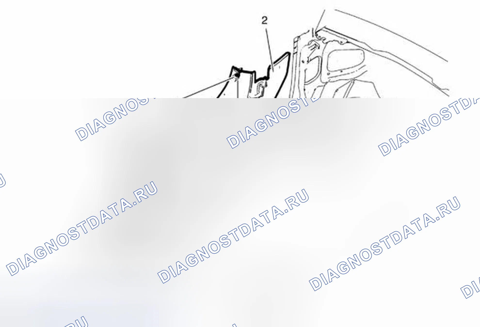 Рис. 35: Замена подоконника передней двери. Chevrolet Cruze I рестайлинг