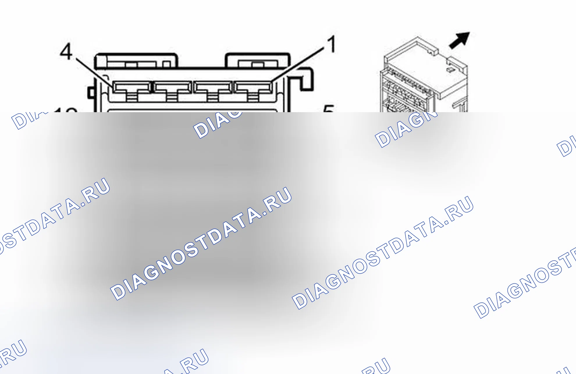 Рис. 4: Блок предохранителей - Underhood X1. Chevrolet Traverse I