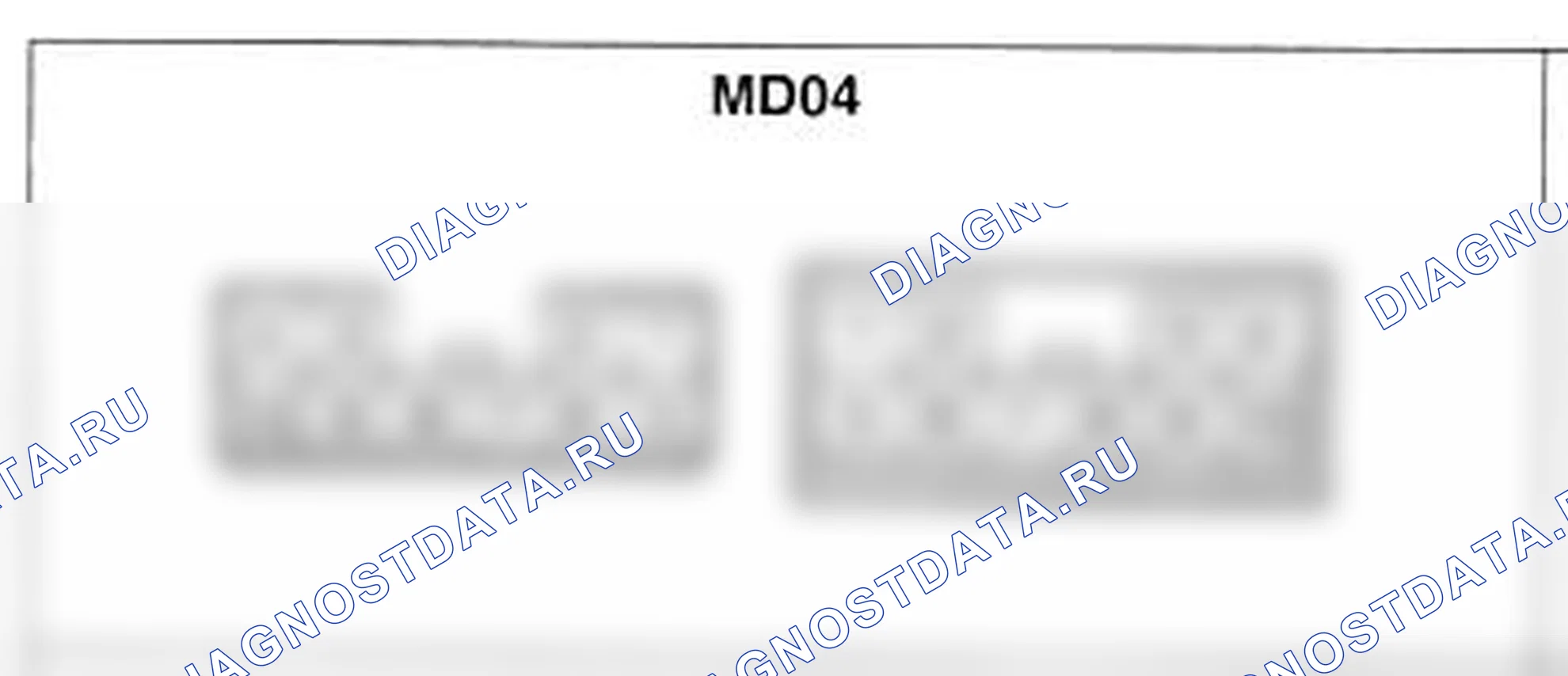 Распиновка разъёма MD04 — основного жгута. Hyundai H-1 A1