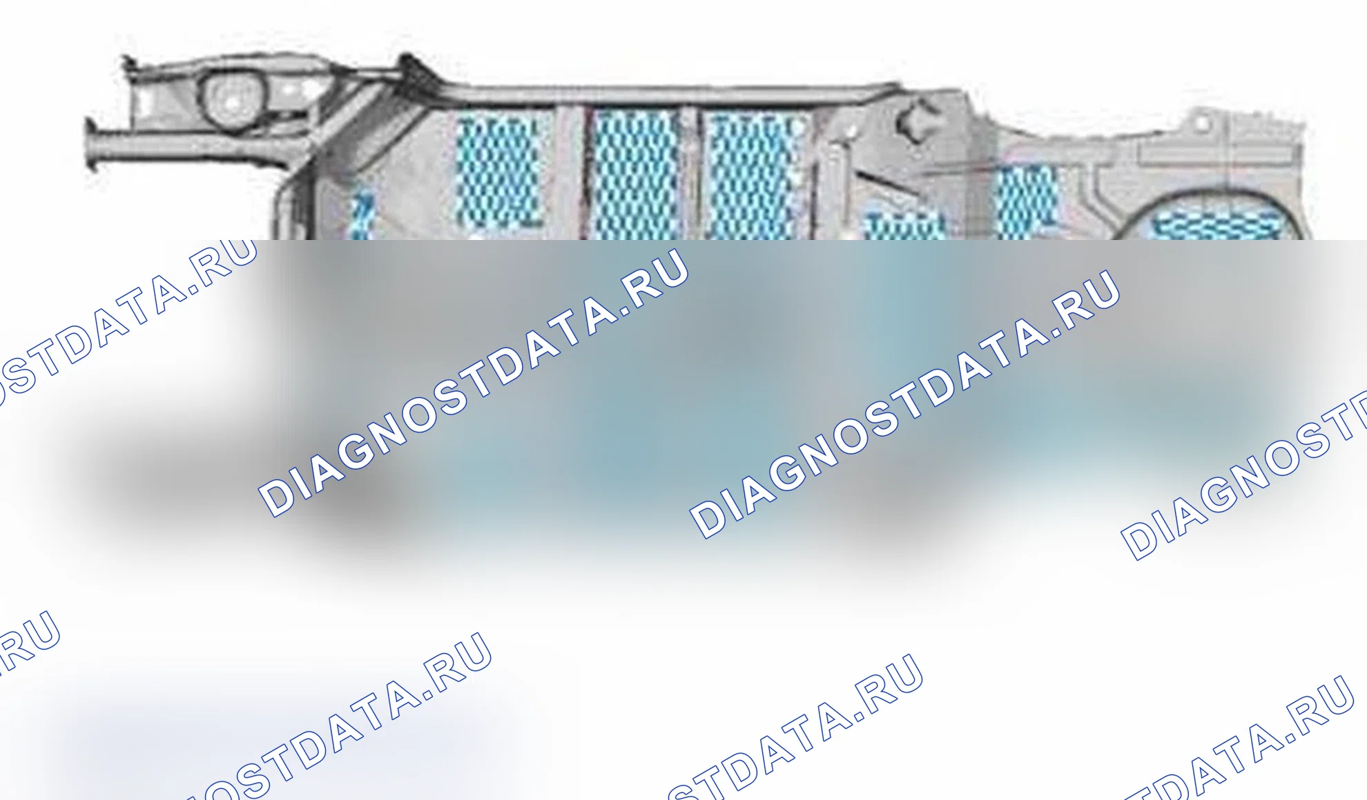 Рис. 397: Поддон пола - бензин. Ford Focus III