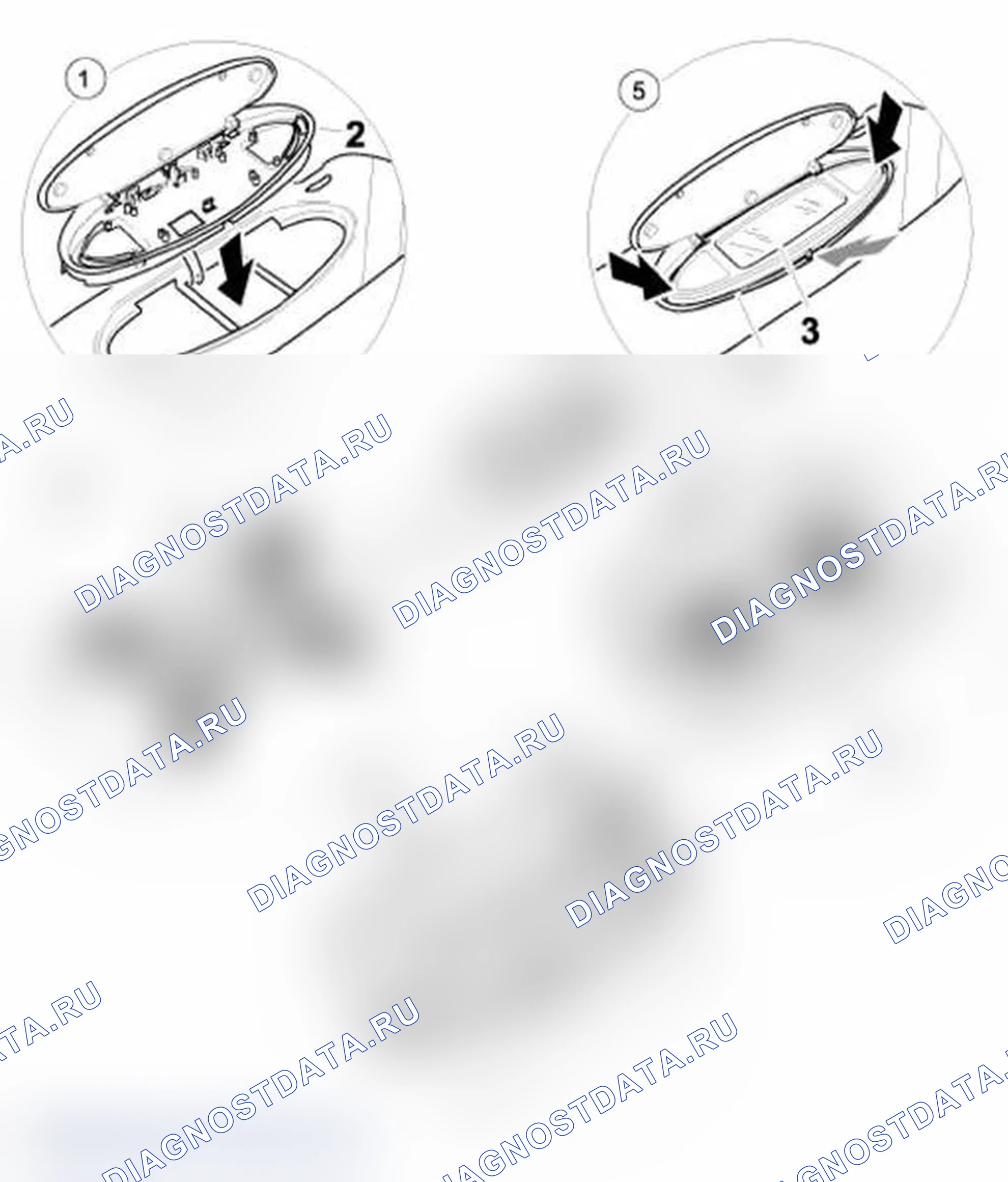 Рис. 43: Сборка солнцезащитного козырька. Porsche Boxster S 986