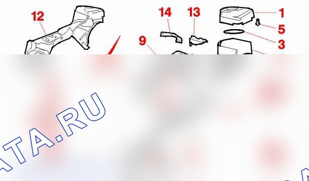 Идентификация: передний левый блок — c4ak05md. Peugeot 607 I рестайлинг
