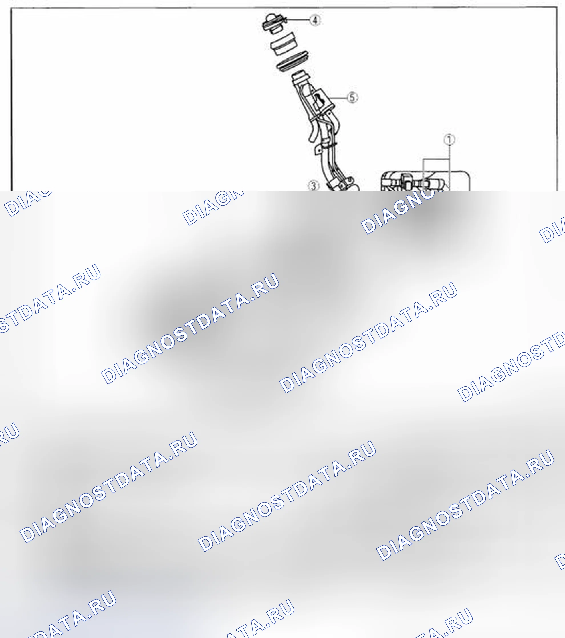 Рис. 31: Сторона топливного бака. Honda CR-V IV рестайлинг