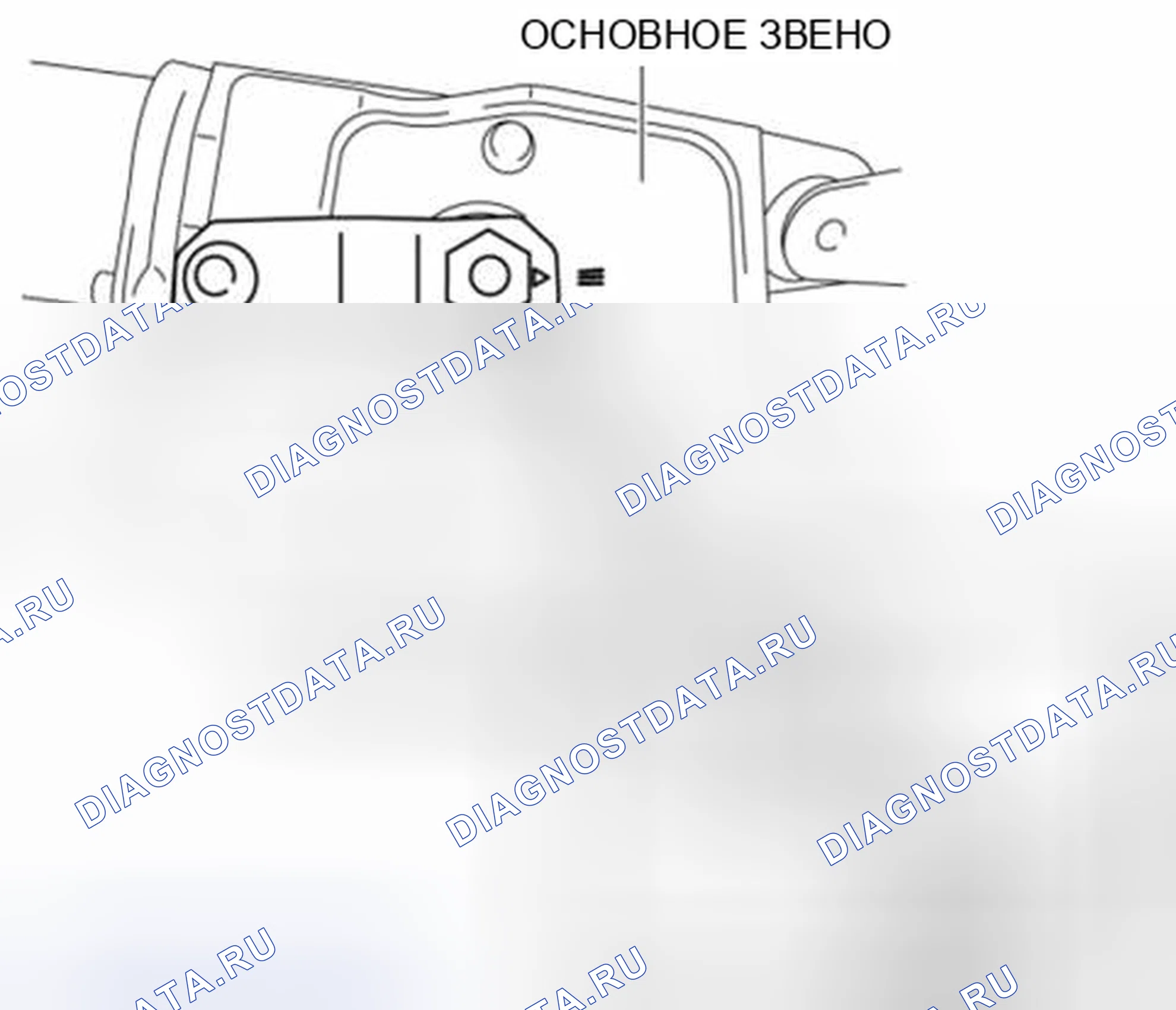Рис. 10: Двигатель стеклоочистителя в сборе Примечание. Mazda 3 BL рестайлинг