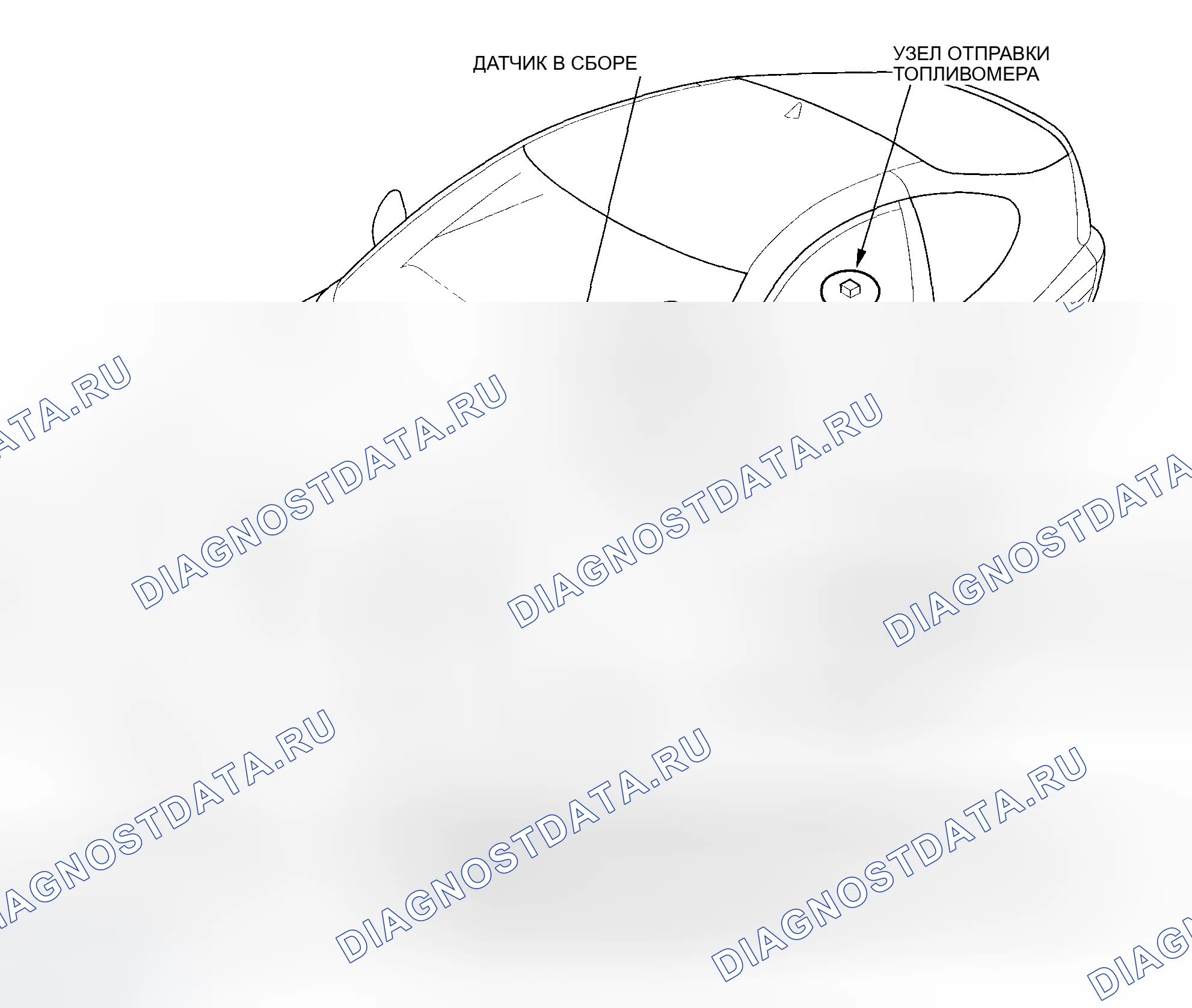 Рис. 105: Указатель расположения компонентов. Honda Insight ZE1