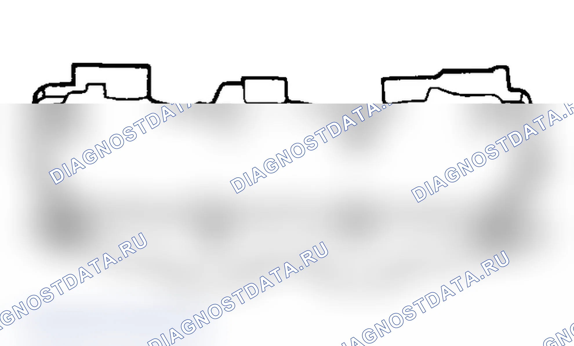 Рис. 17: Последовательность затяжки болтов головки цилиндров. Ford Cab & Chassis Ranger 