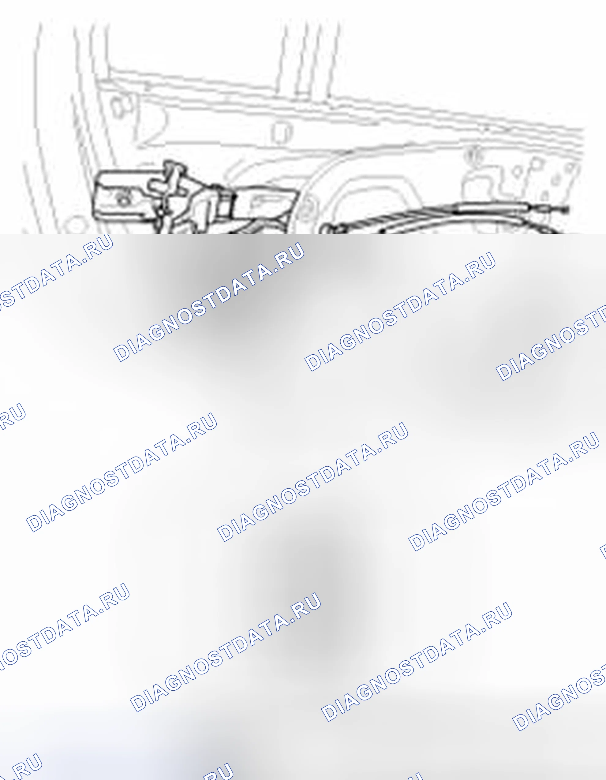 Рис. 67: Переключатель блокировки задней двери. Hyundai Santa Fe II рестайлинг