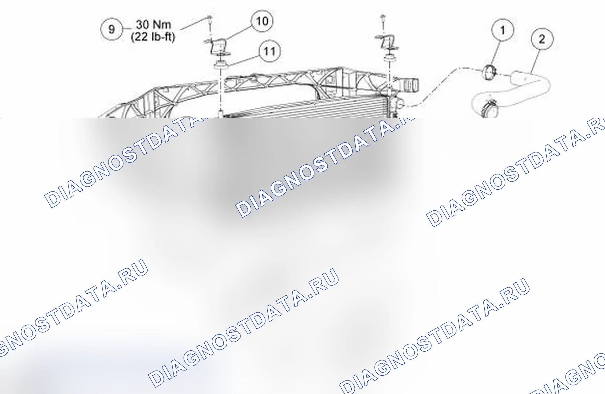 Рис. 16: Радиатор. Lincoln Mark LT