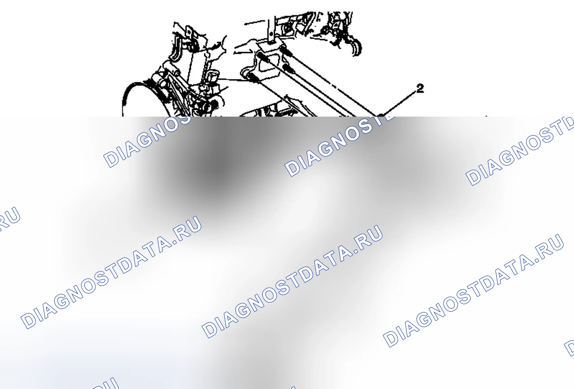 Рис. 2: Замена каталитического нейтрализатора - правая сторона (LF1). Cadillac CTS II