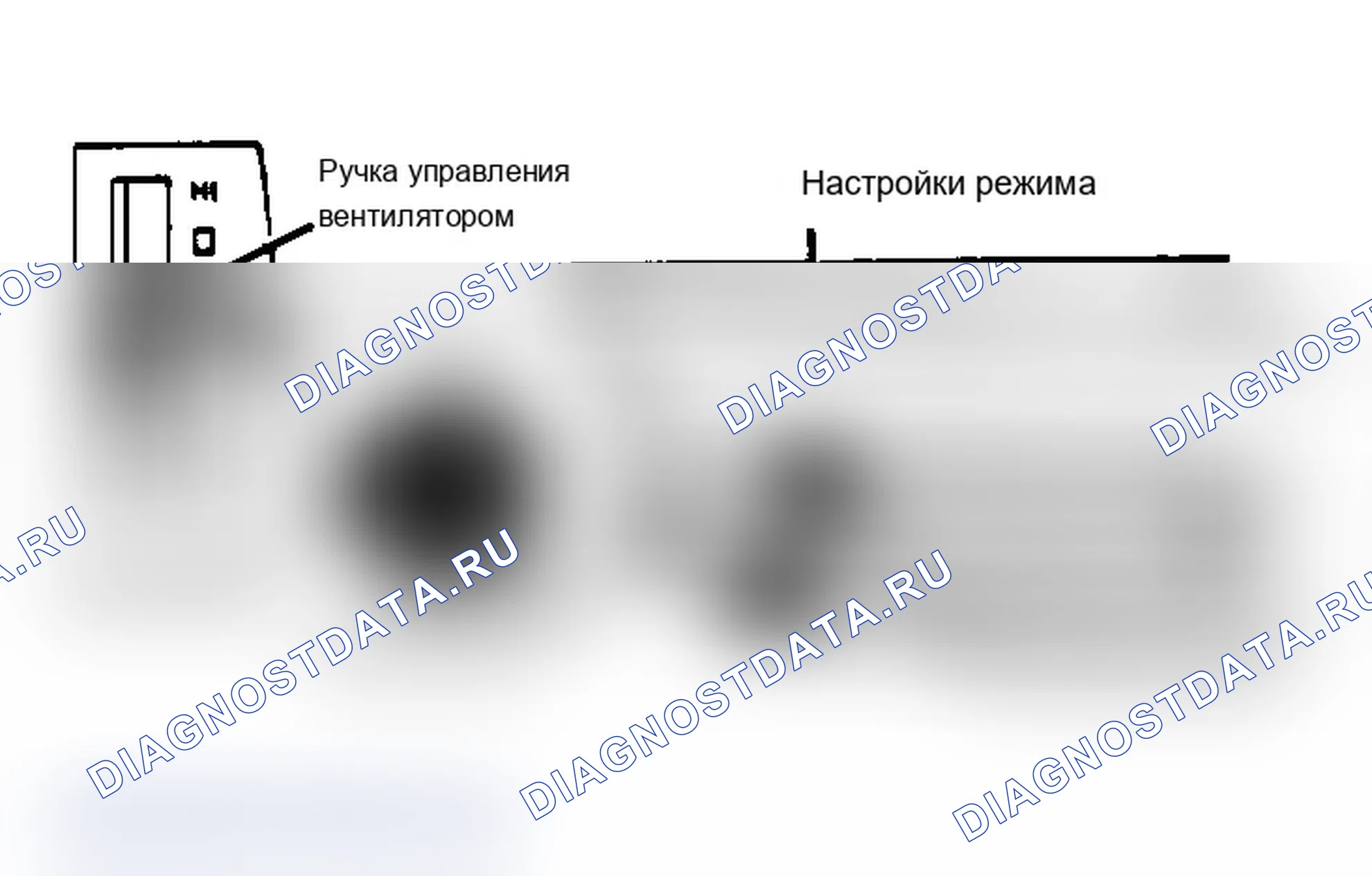 Рис. 1: Вид ручной панели управления кондиционер с рычагом выбора режима Конструкция управления воздуходувки варьируется в зависимости от модели. Некоторые также имеют кнопку размораживания.. Chevrolet Cavalier I