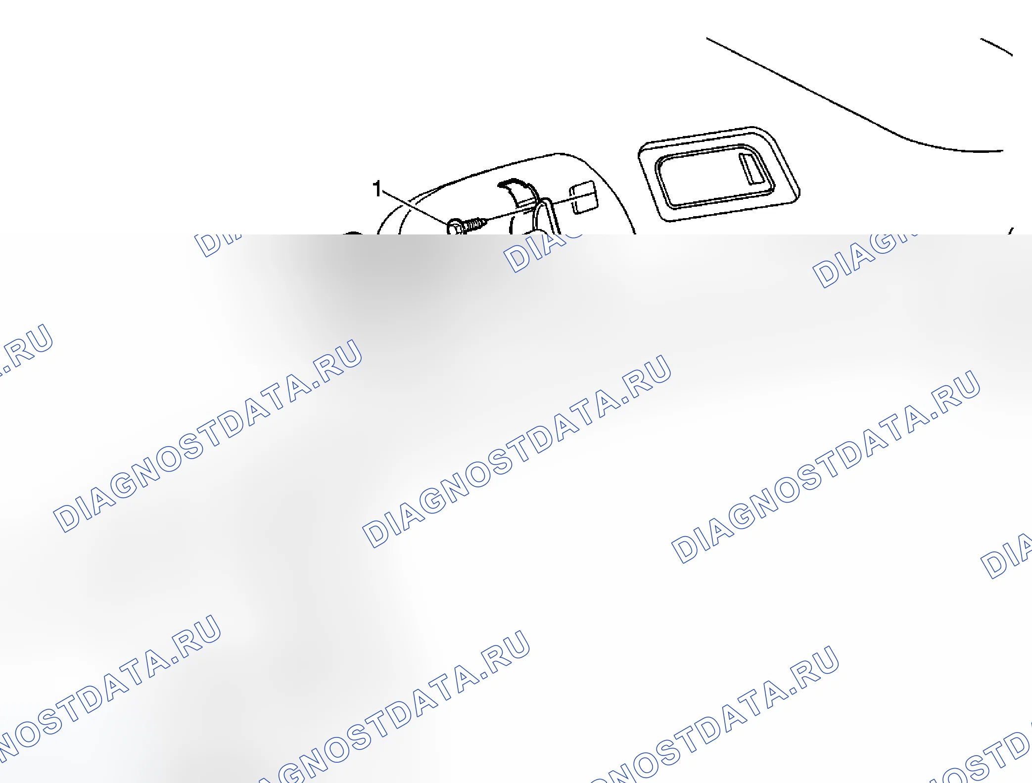 Рис. 2: Замена вспомогательной рукоятки - задняя. Buick LaCrosse I