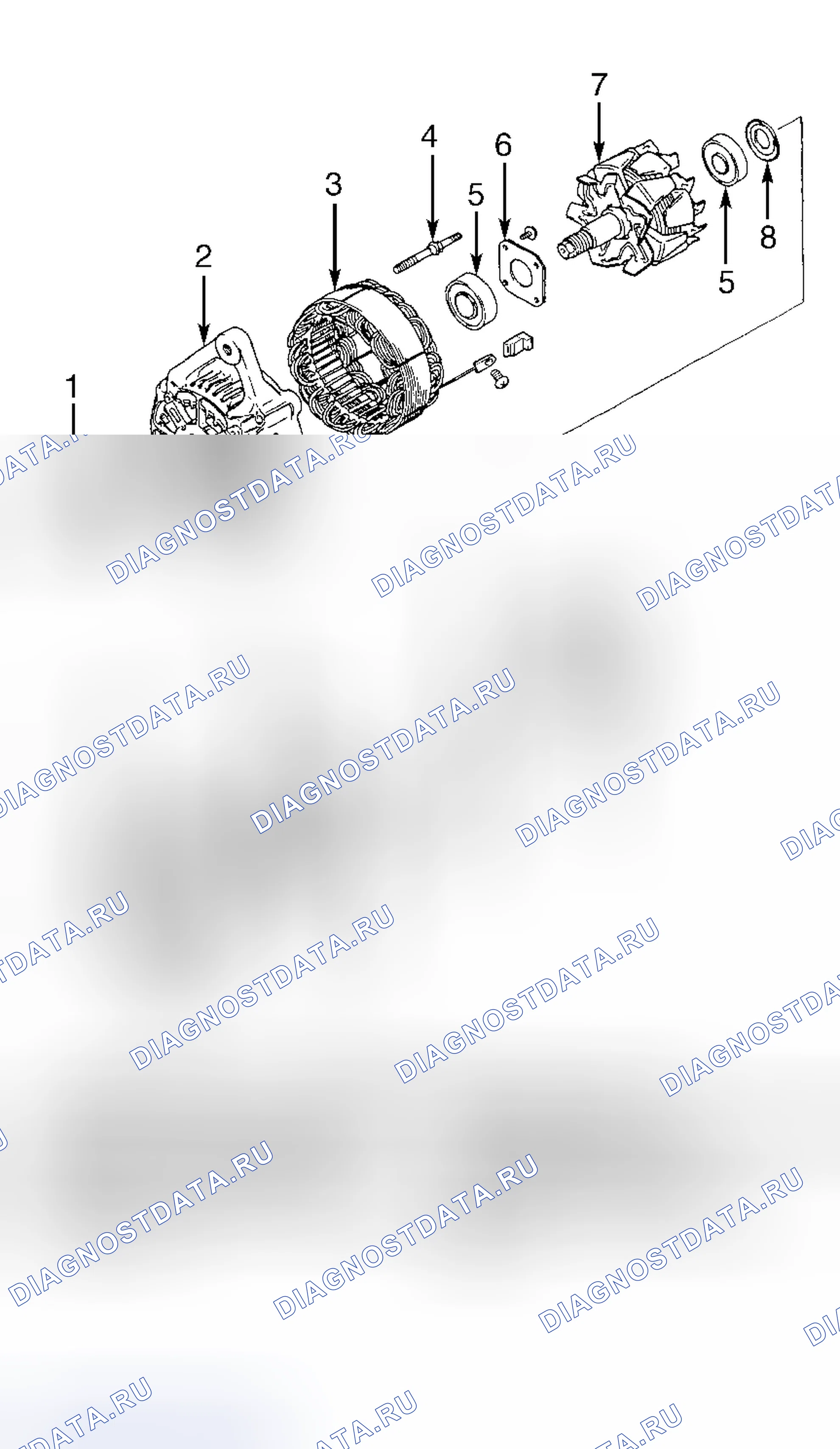 Рис. 5: КАПИТАЛЬНЫЙ РЕМОНТ системы зарядки электрооборудования. Suzuki Swift II рестайлинг